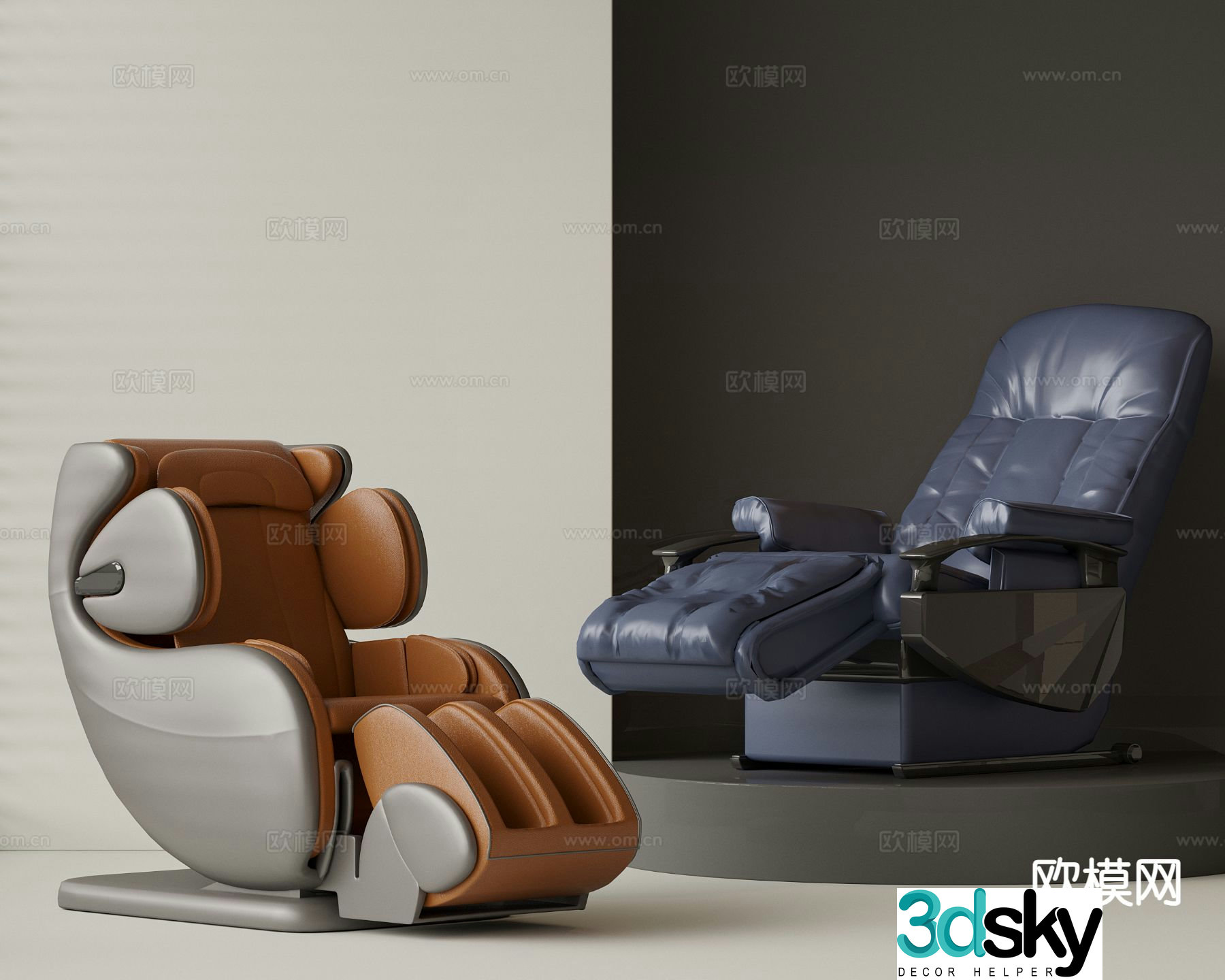 Modern massage chair massage sofa 3d model