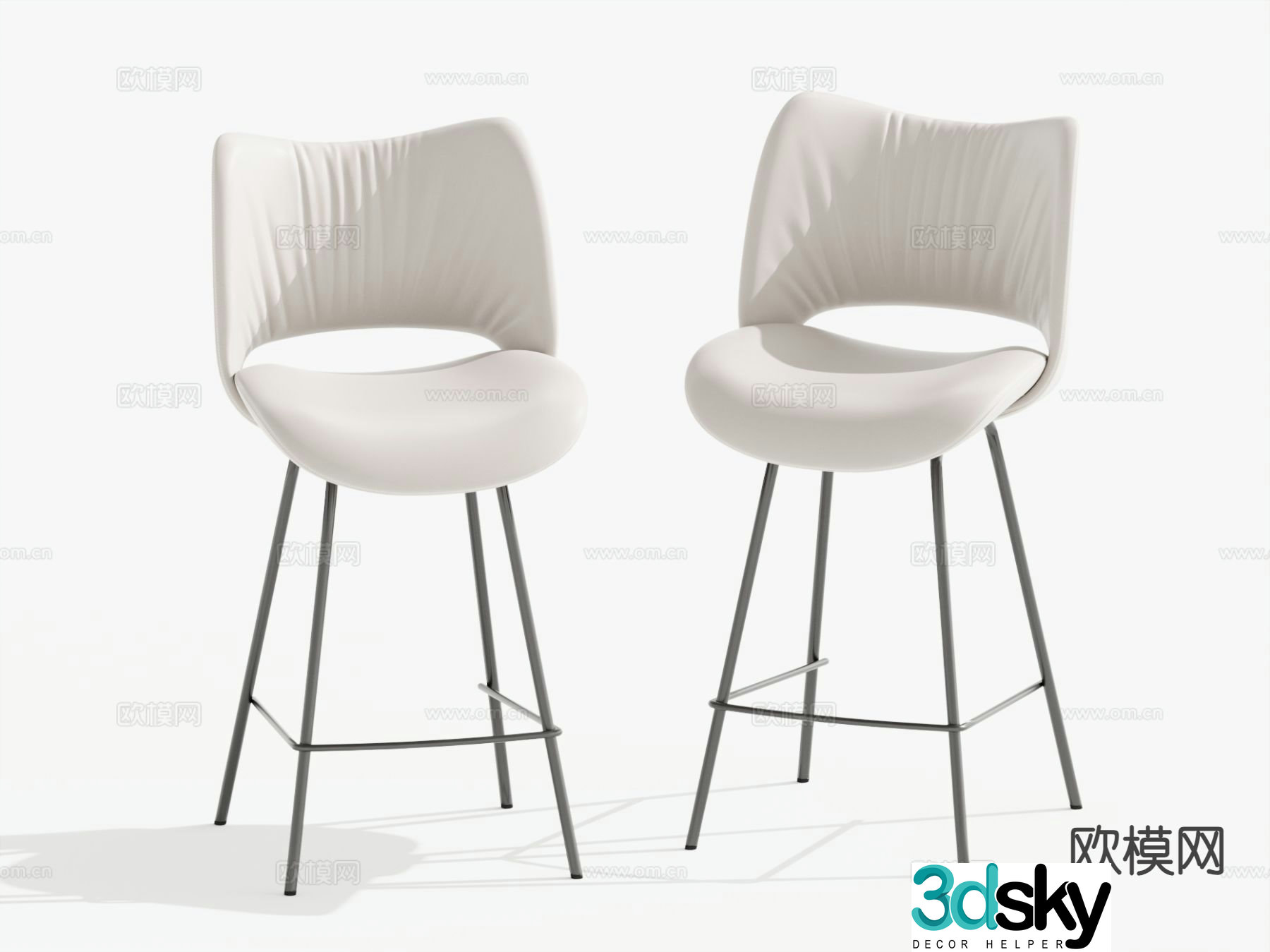 Modern bar stool bar stool 3d model