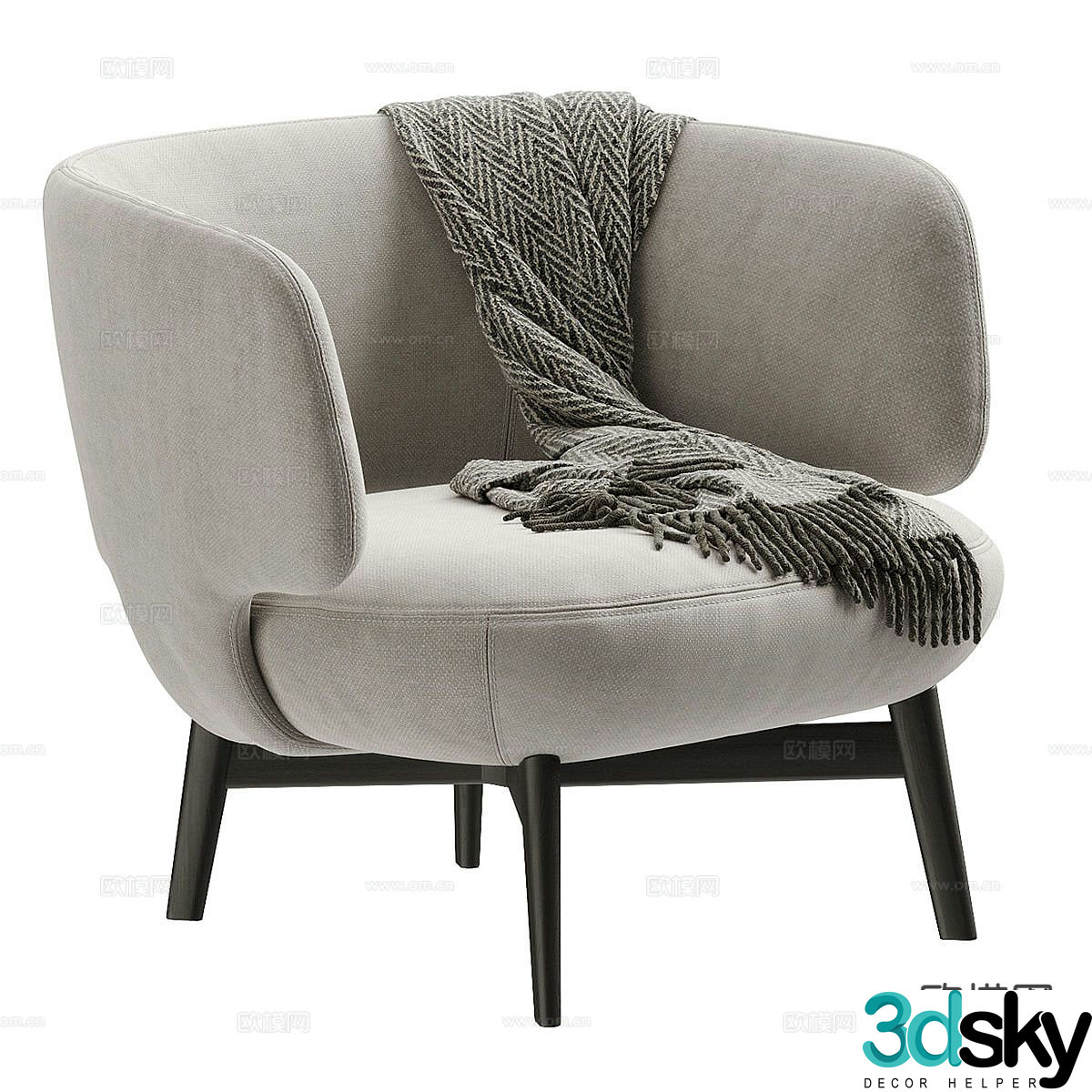 Modern leisure sofa 3d model