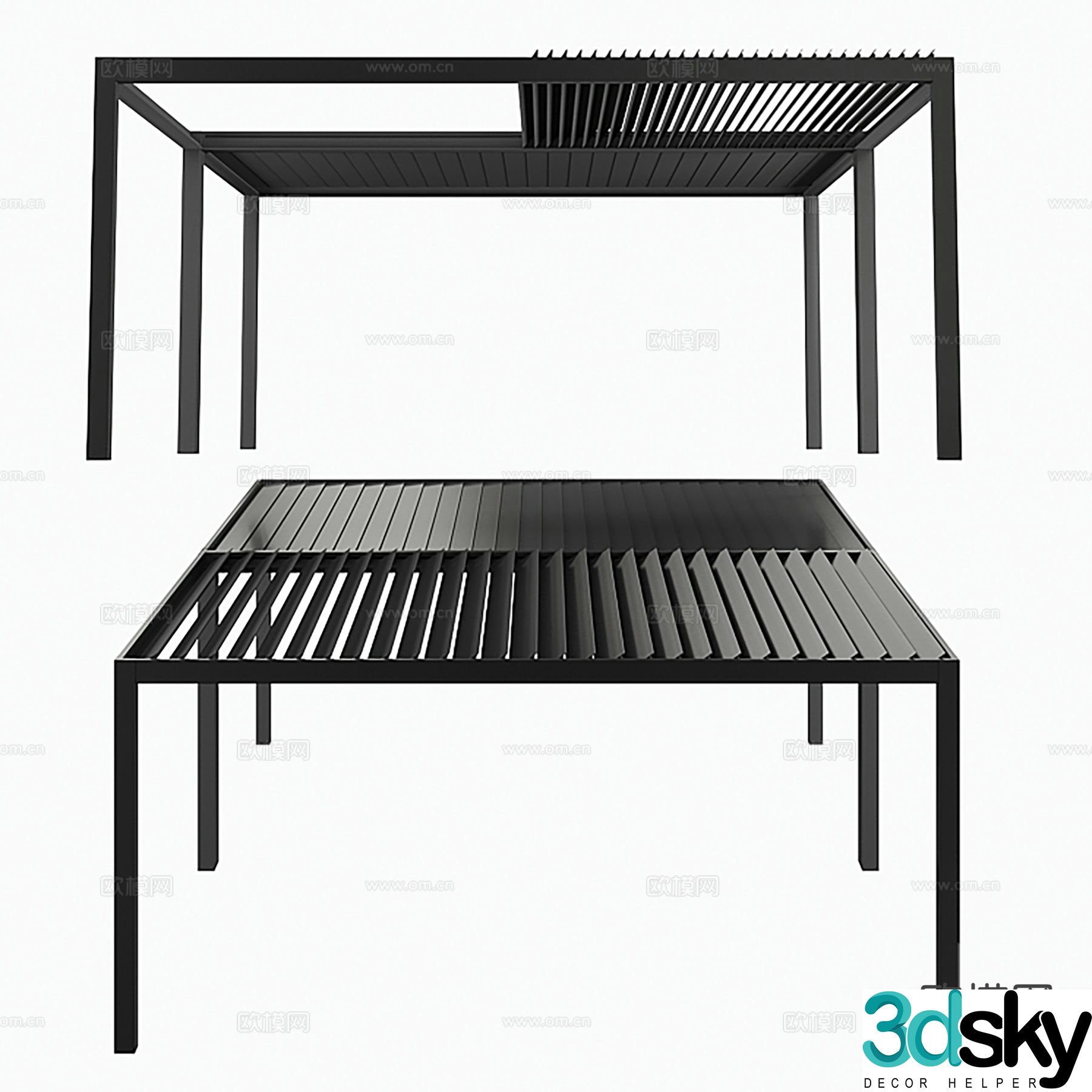 Suntech EXXEN gallery frame gallery pavilion 3D model