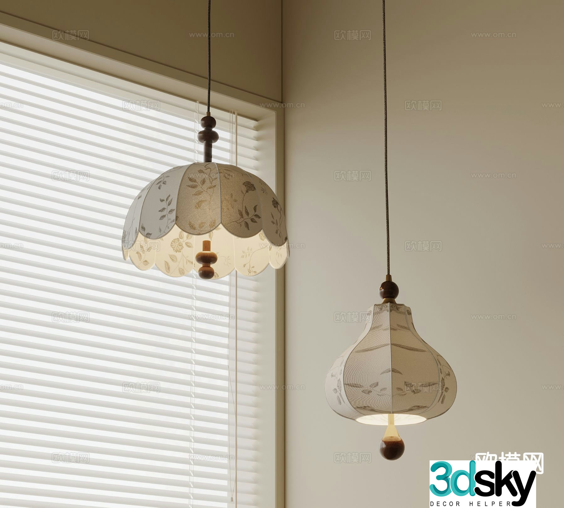 French chandelier 3d model