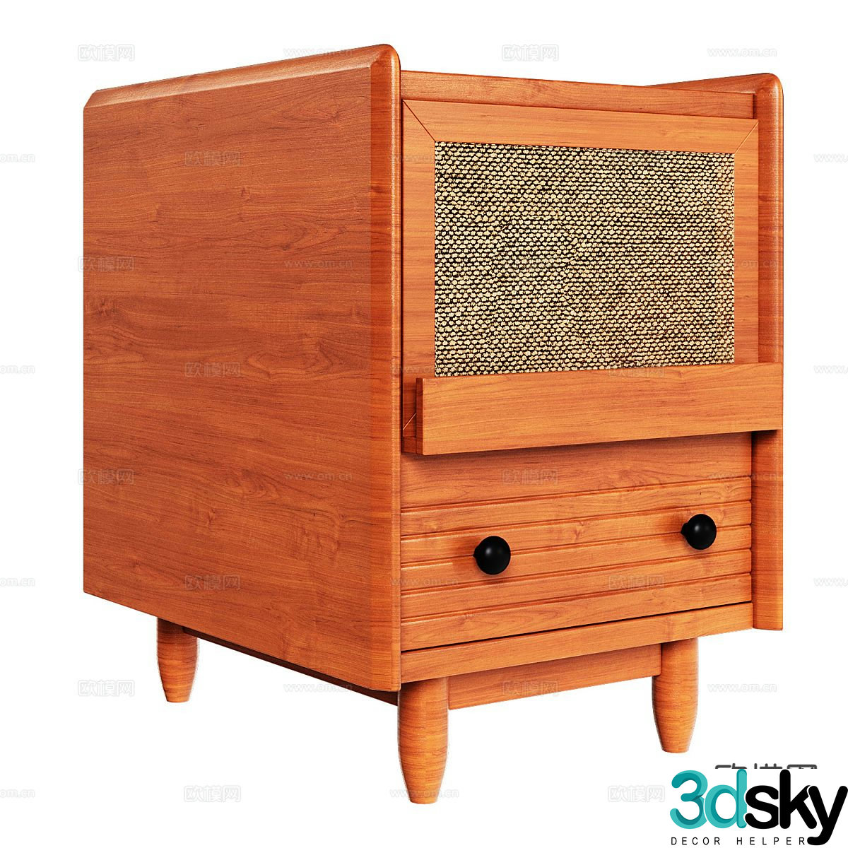Nordic bedside table 3d model