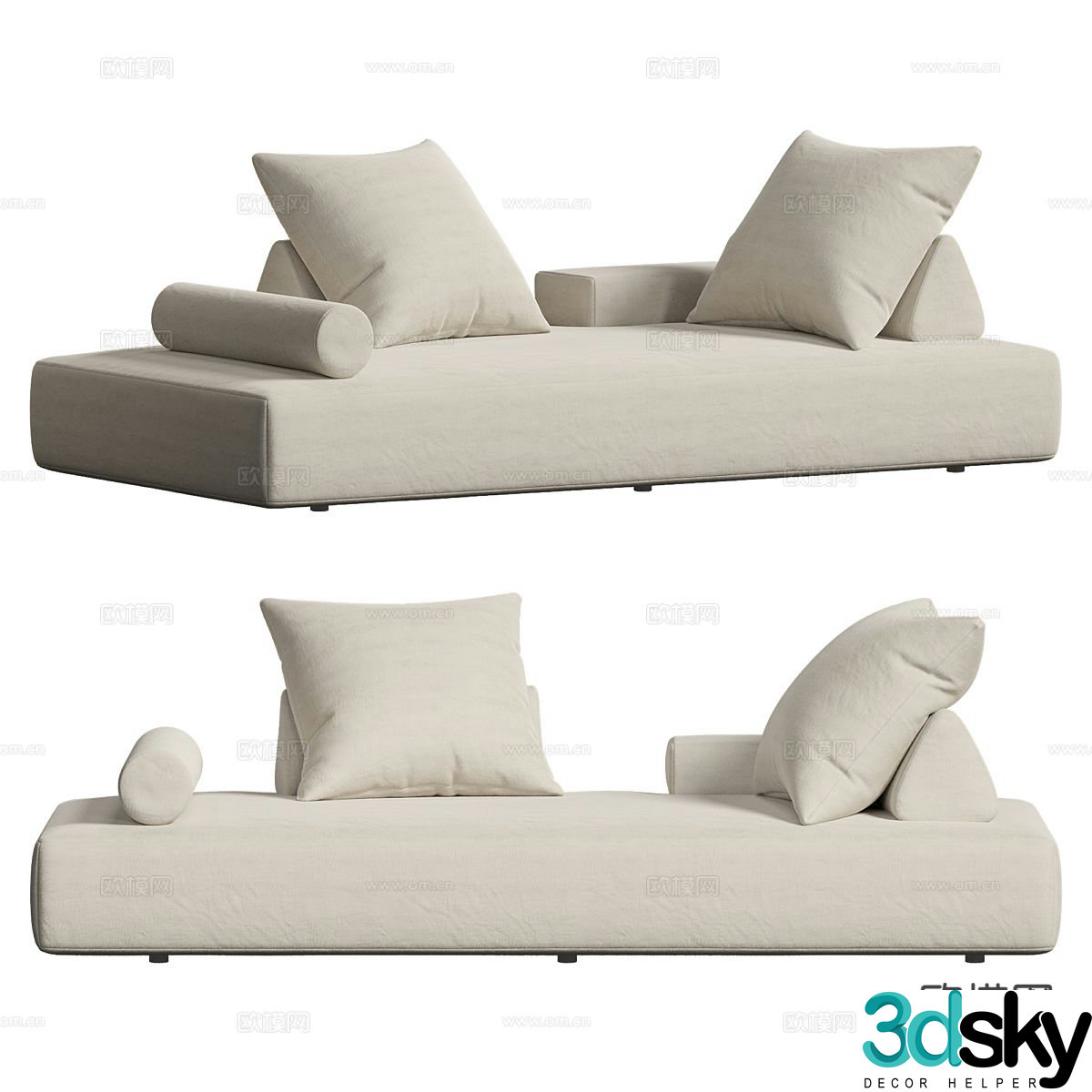 Modern love sofa 3d model