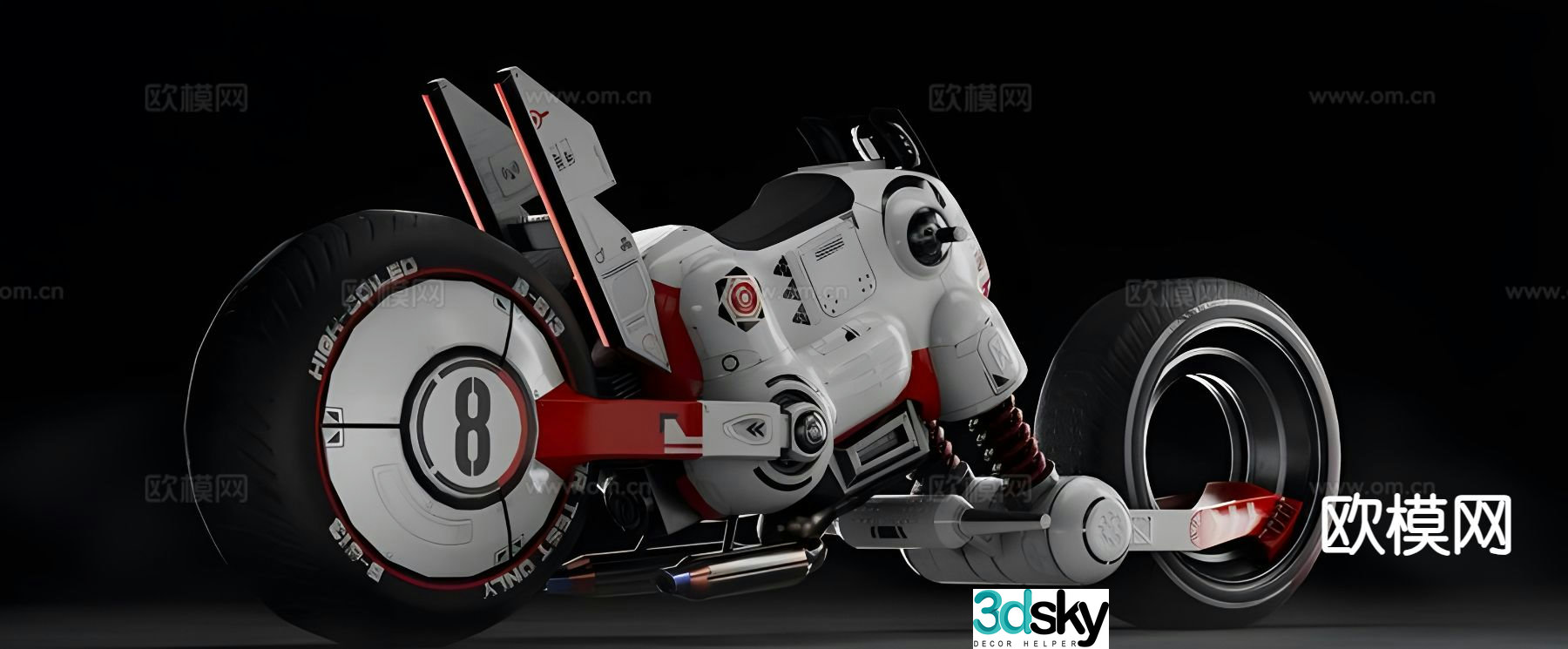 motorcycle 3d model