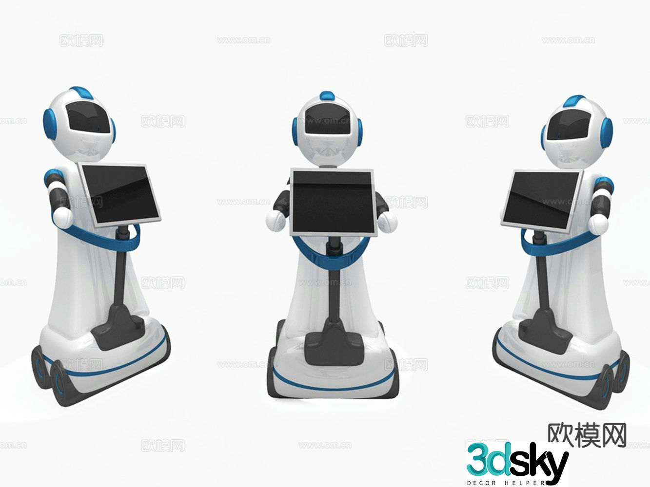 Intelligent robot 3d model