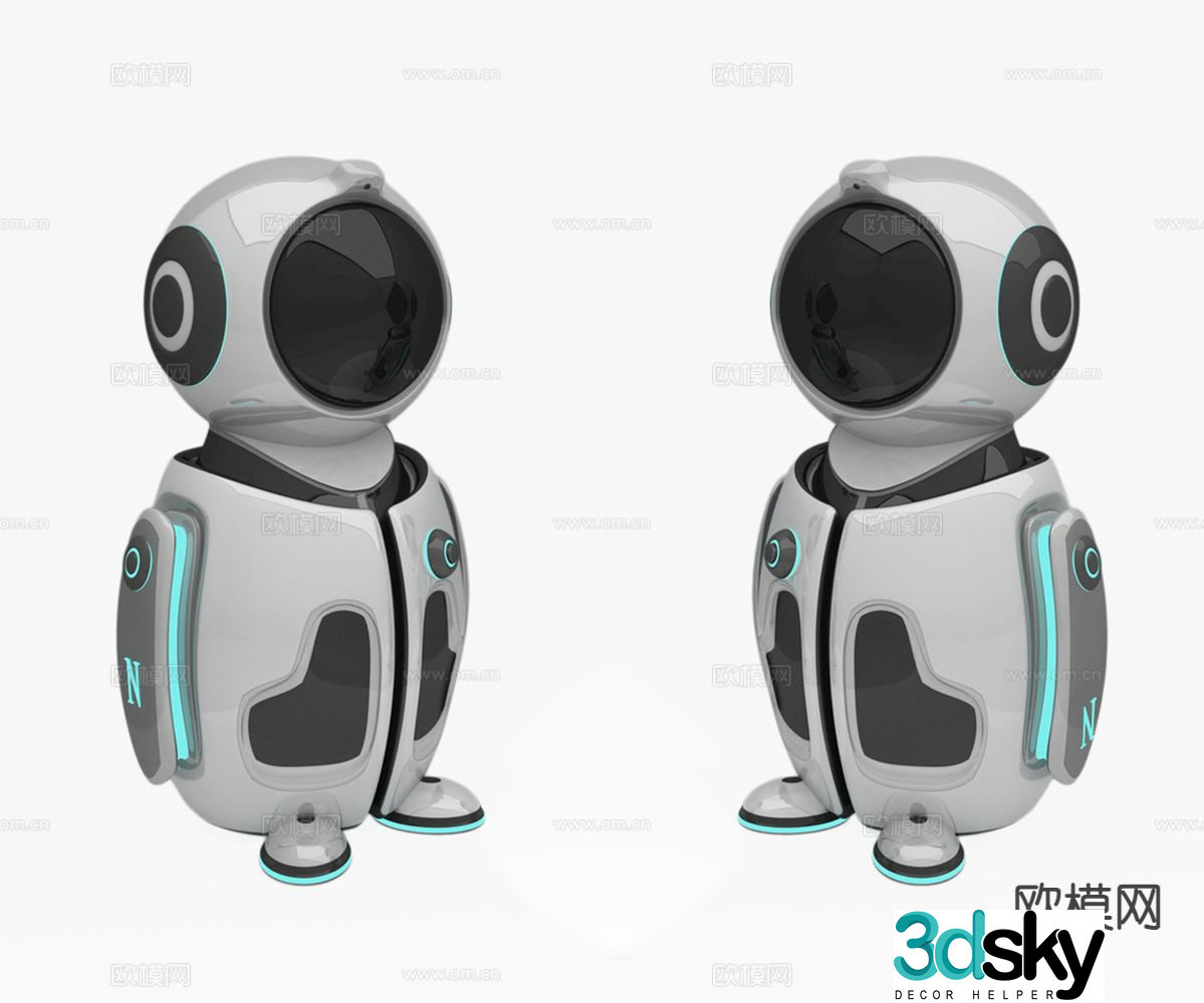 Intelligent robot 3d model