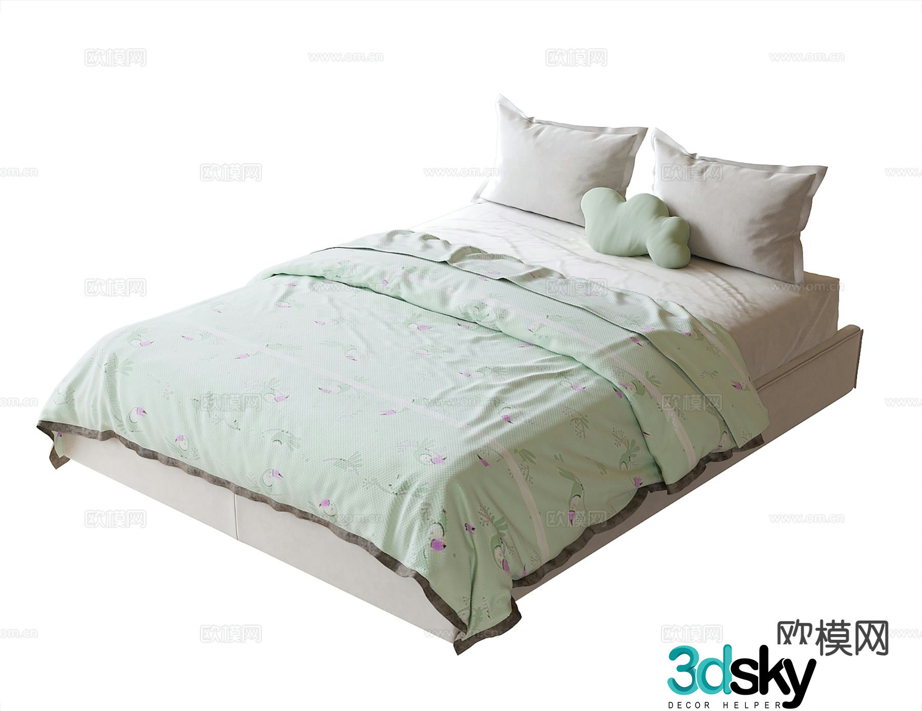Modern children’s bed 3d model