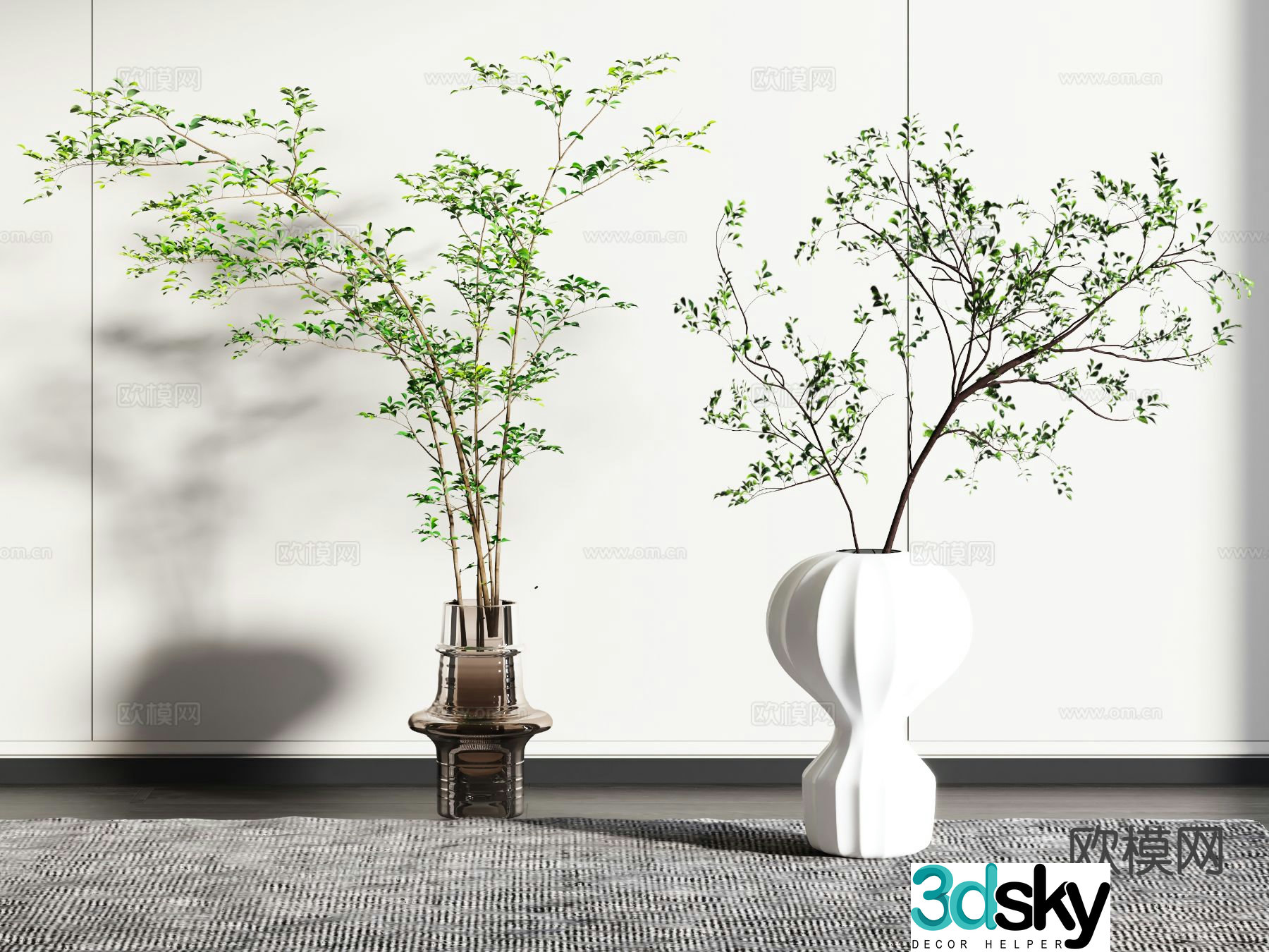 Modern aquatic plant 3d model