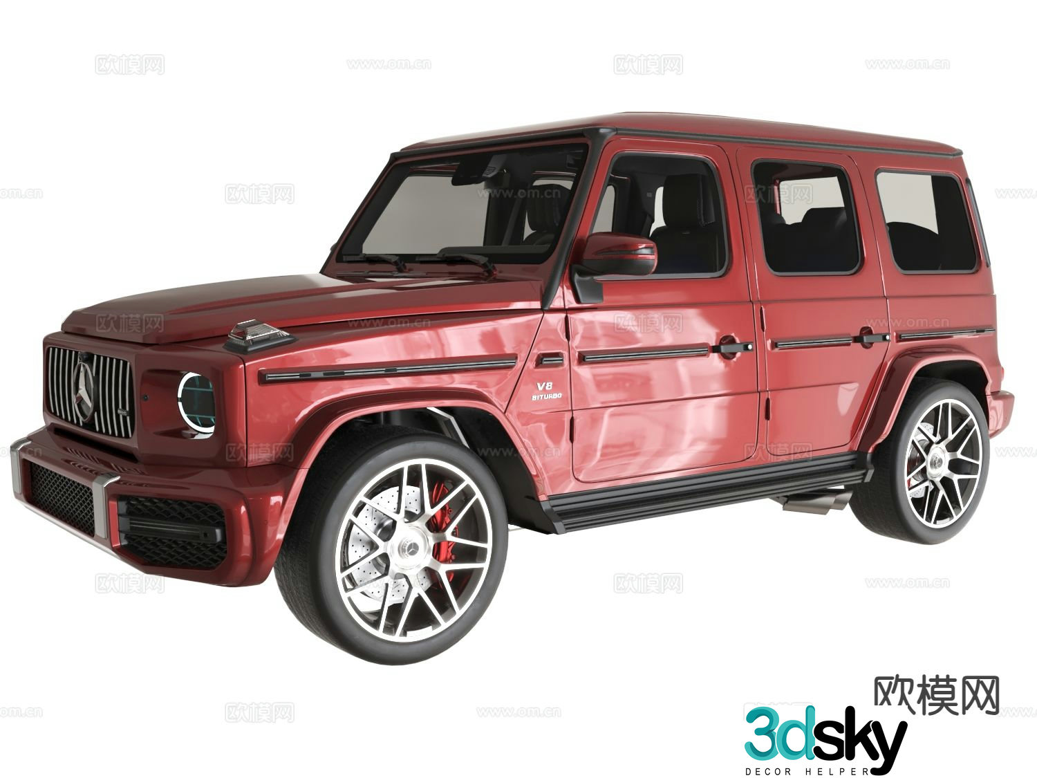 Mercedes car off road car 3d model