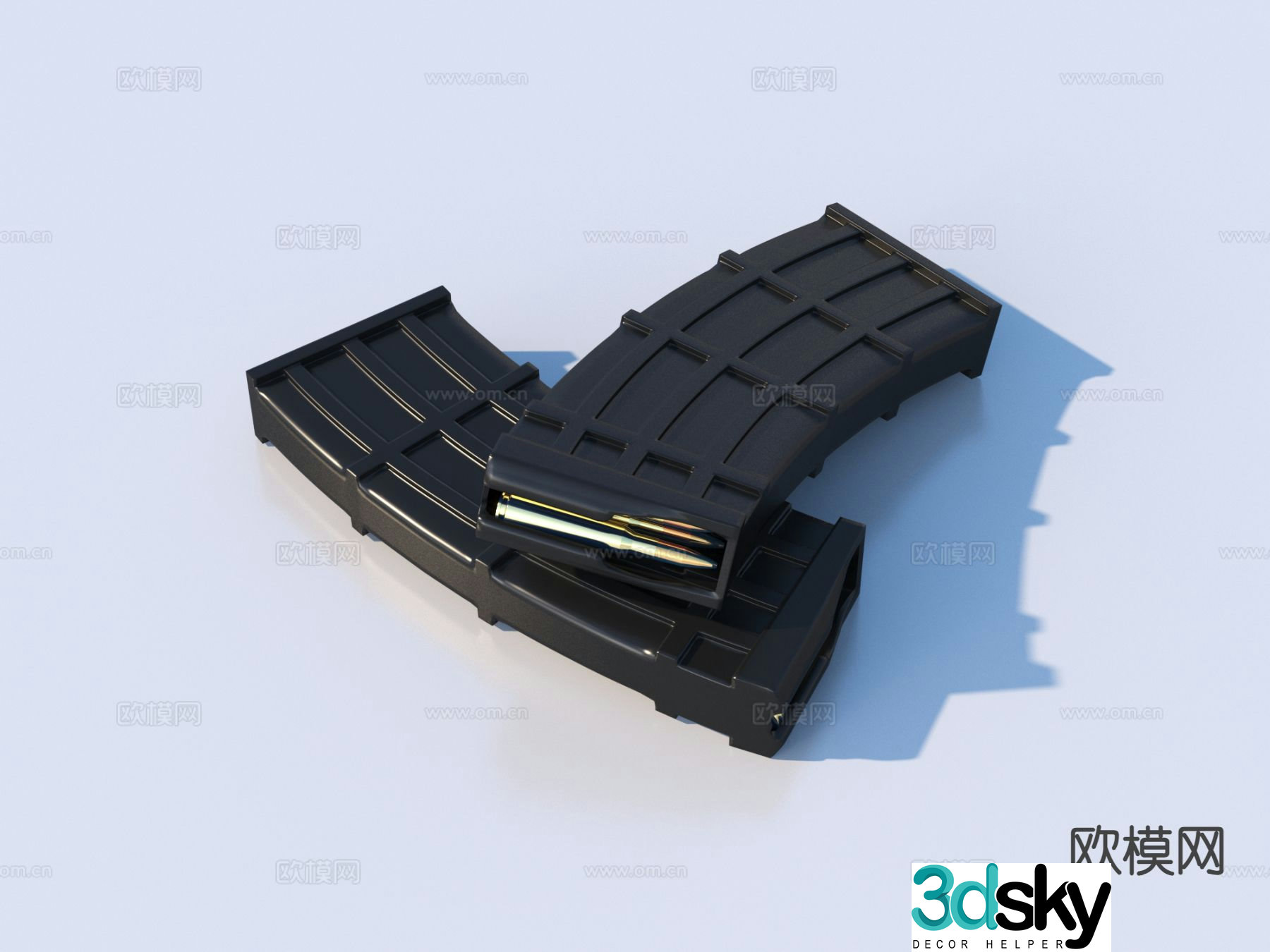 Bullet magazine 3d model
