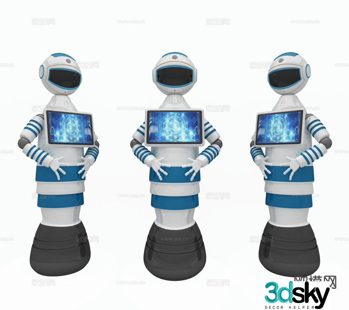 Intelligent robot 3d model