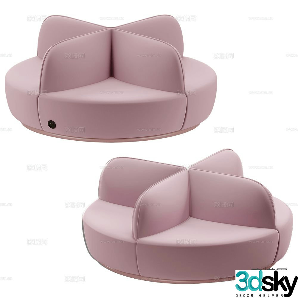 Sancal round sofa 3d model