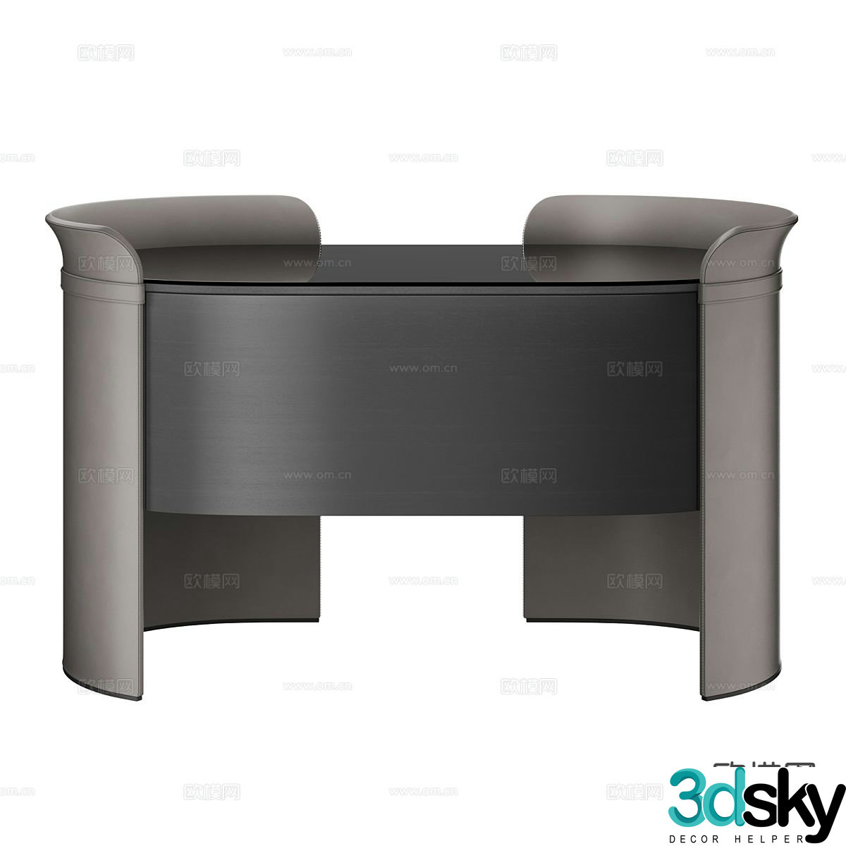 Modern bedside table 3d model
