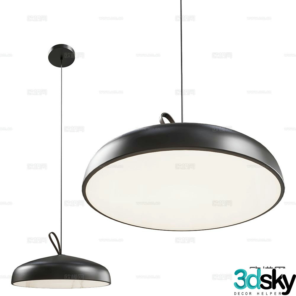 Maxlight industrial style small chandelier 3d model