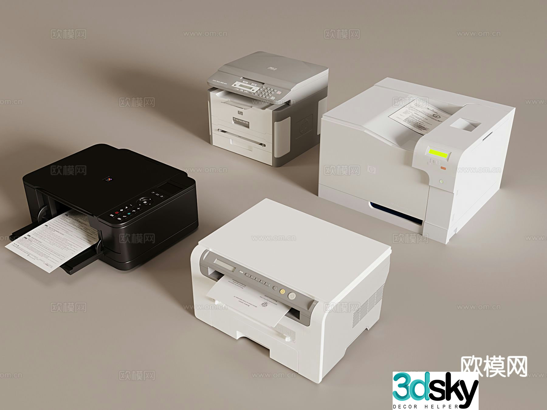 Smart printer copier scanner 3d model