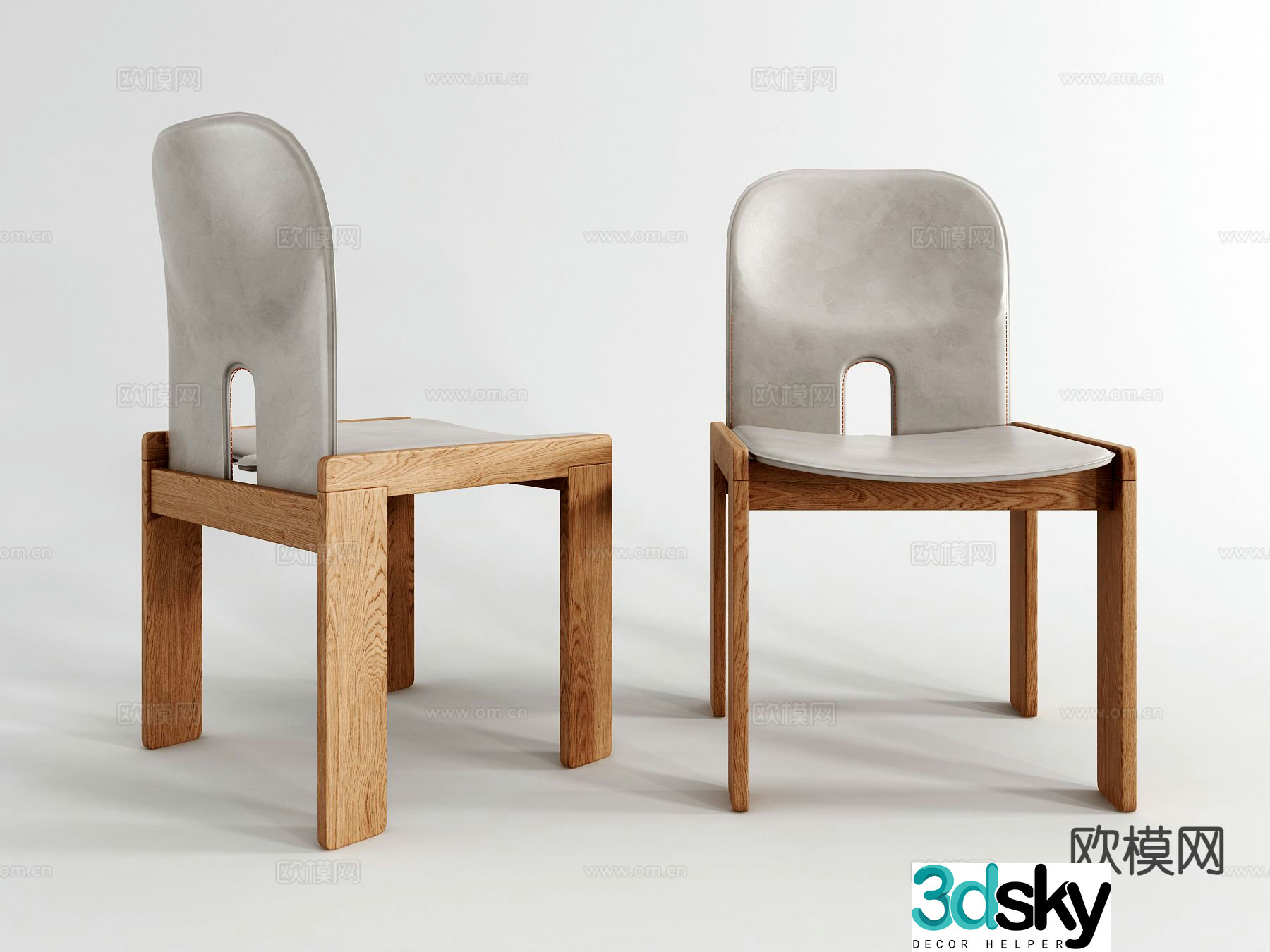 Modern chair single chair 3d model