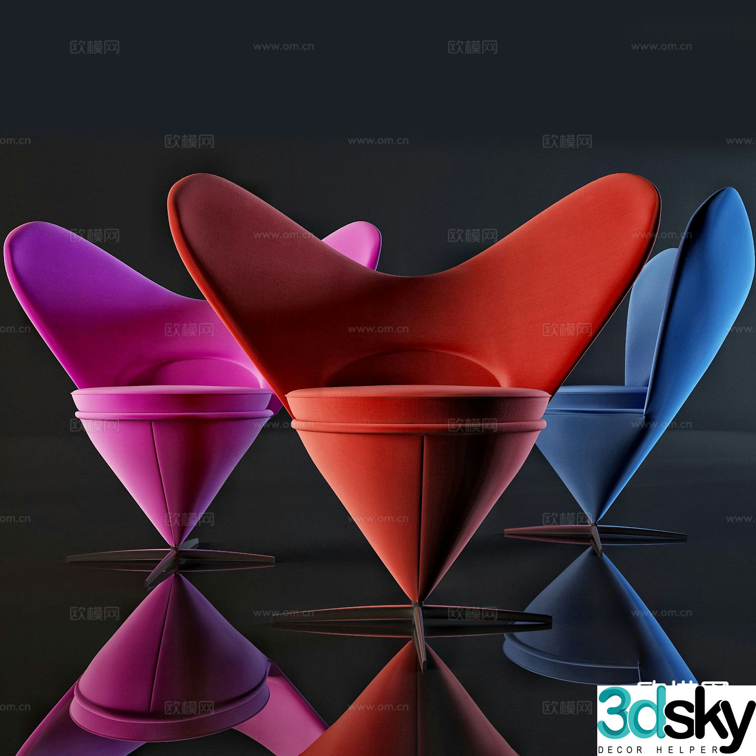 chair leisure chair 3d model
