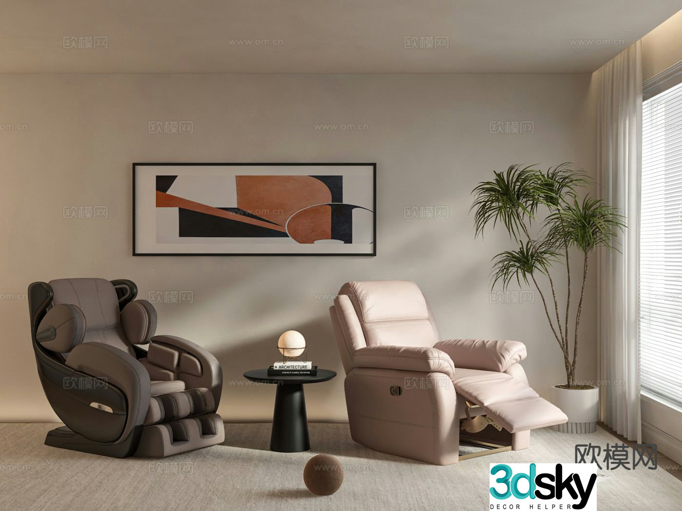 Massage chair 3d model