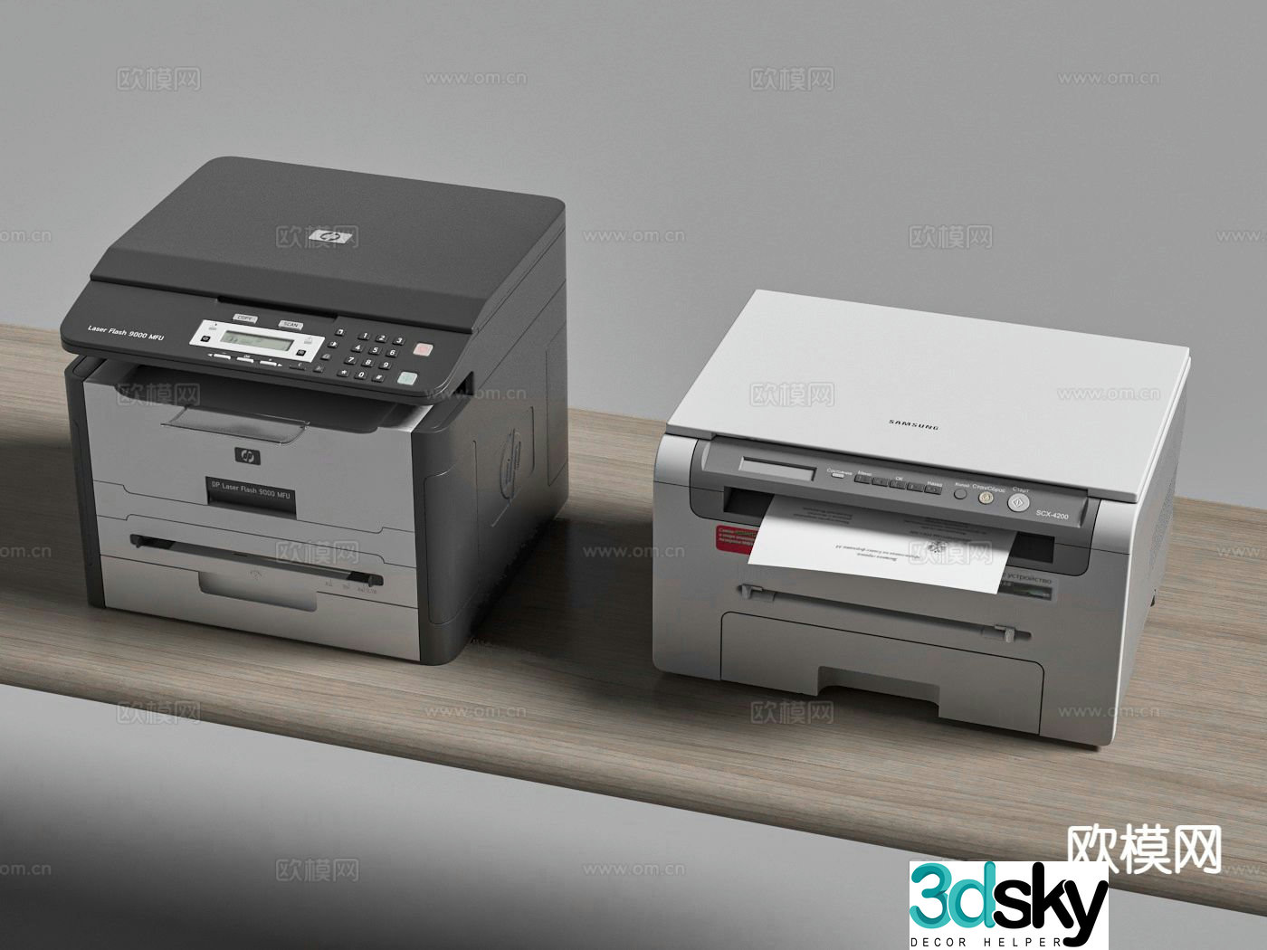 printer copier fax machine 3d model
