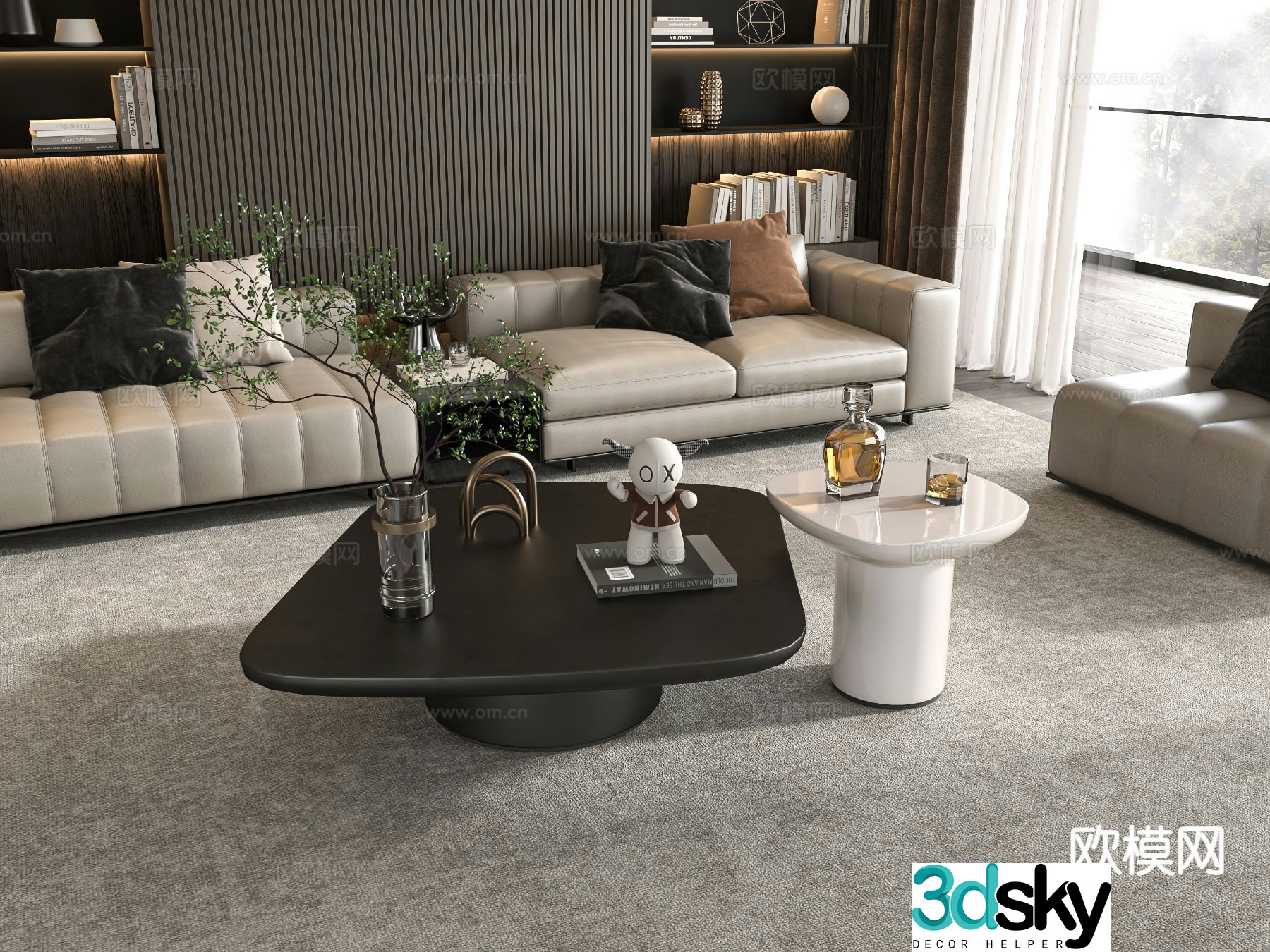 3D model of mother-in-law coffee table