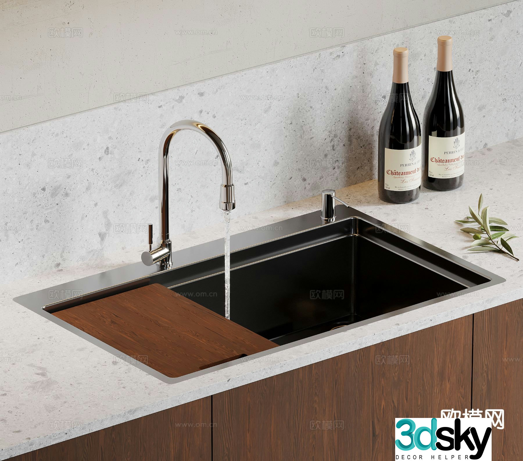 kitchen supplies sink sink 3d model