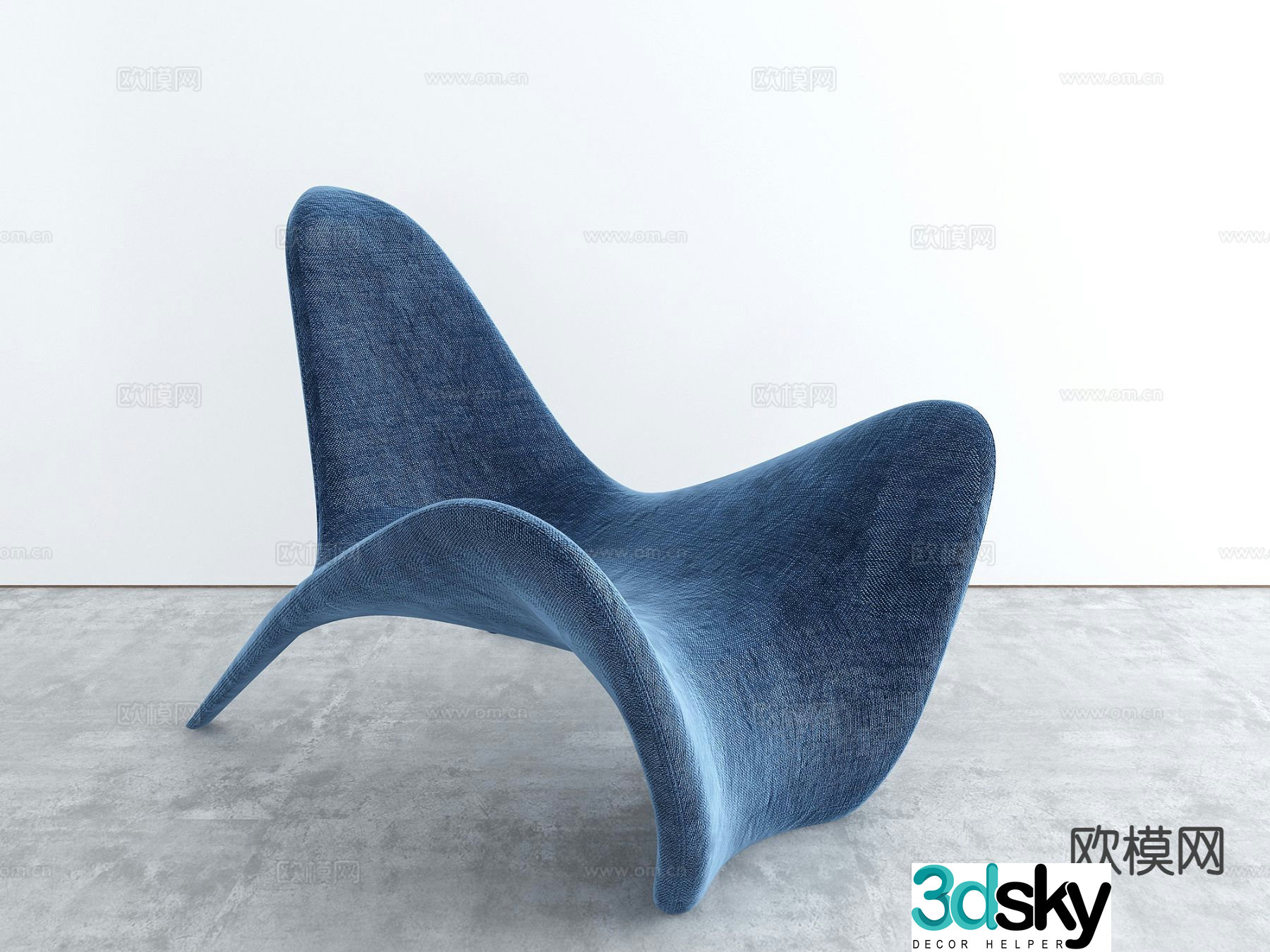 Modern special-shaped sofa 3d model