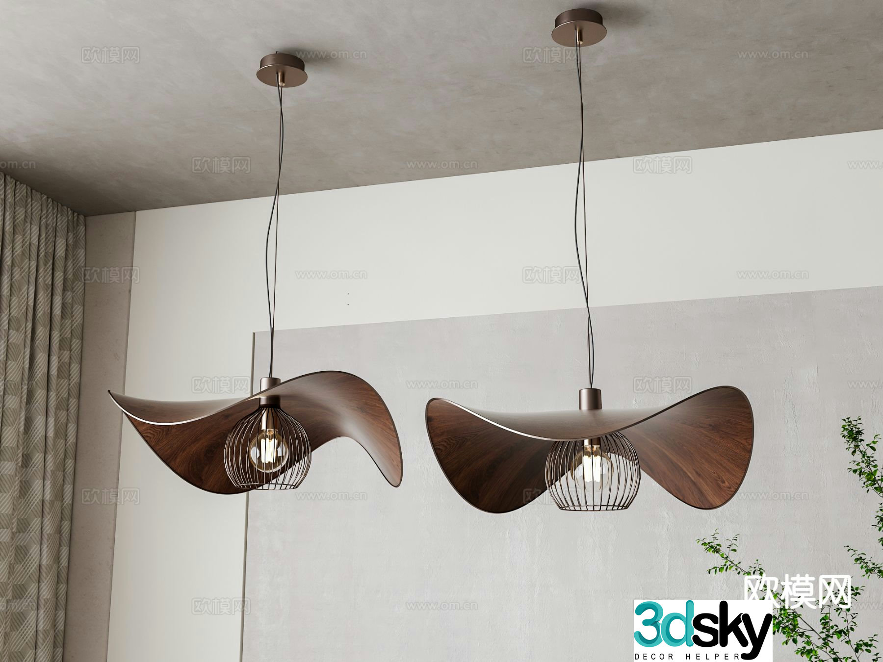 American Chandelier Restaurant Chandelier 3D Model
