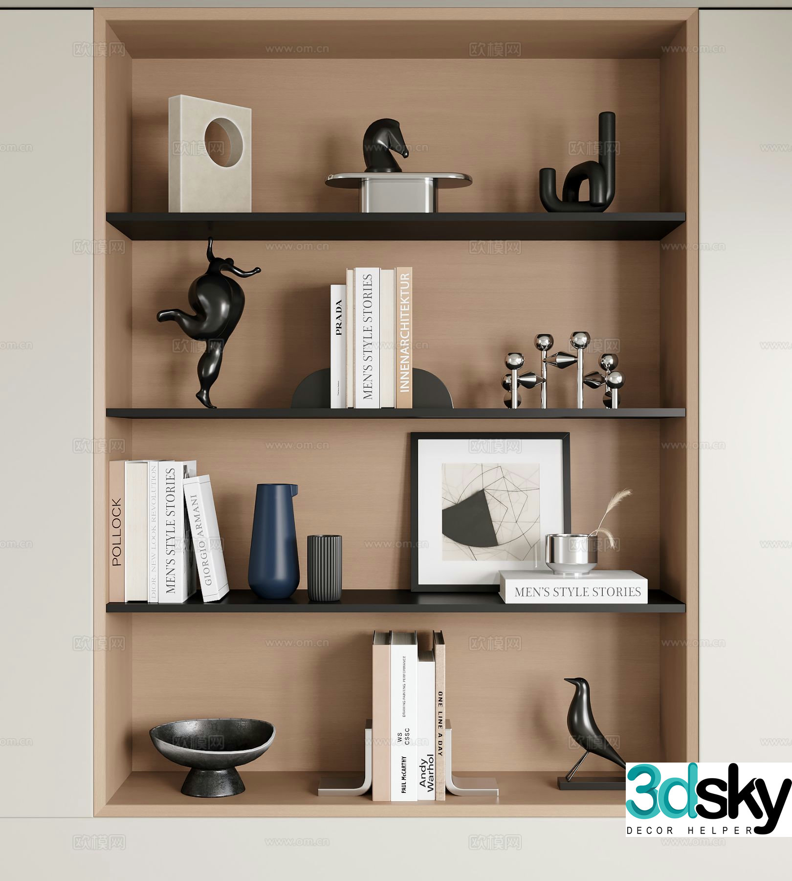 Modern ornaments Ornaments Book Sculpture 3d model