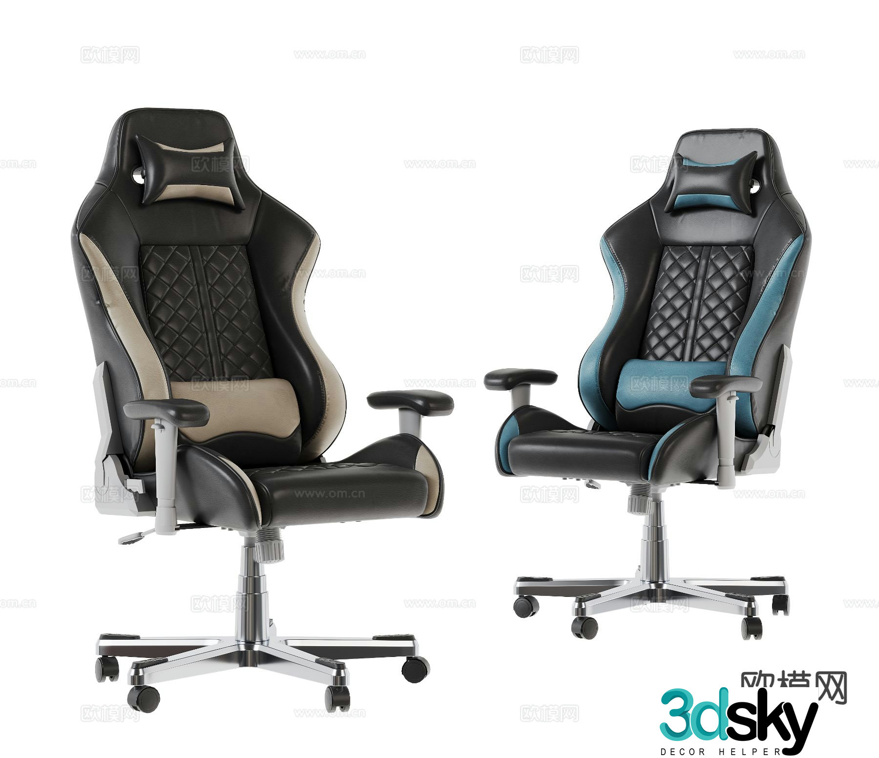Modern gaming chair 3d model
