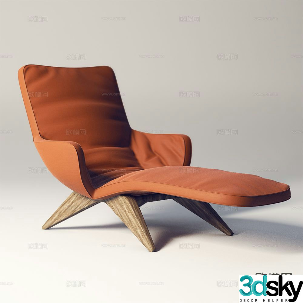 Modern lounge chair 3d model