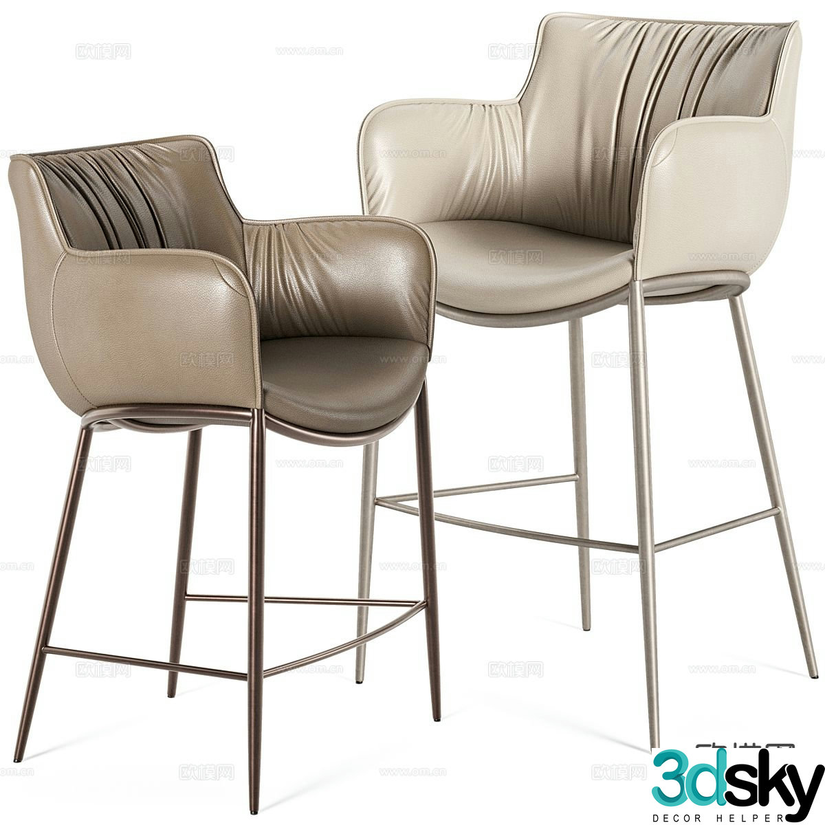 Modern bar stool bar stool 3d model