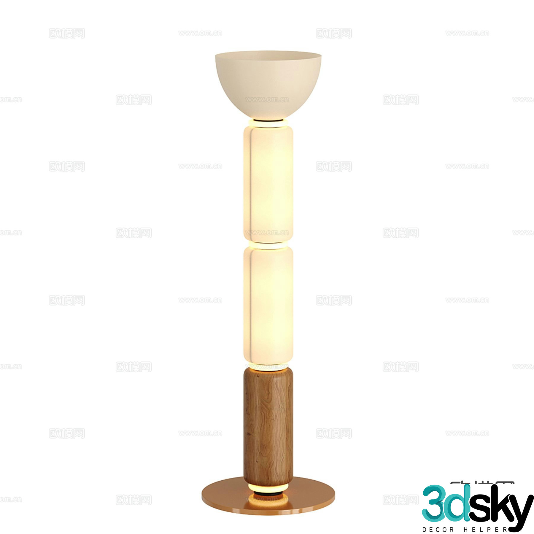 Light luxury floor lamp 3D model