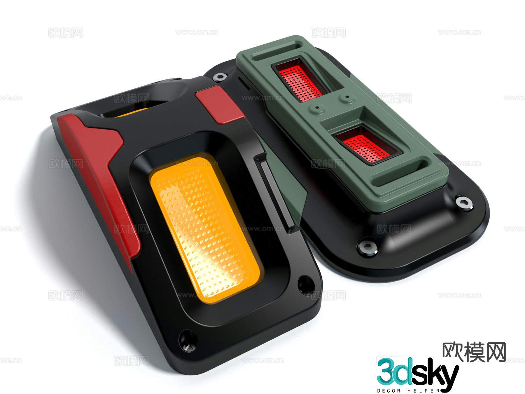 vehicle parts indicator light warning light 3d model