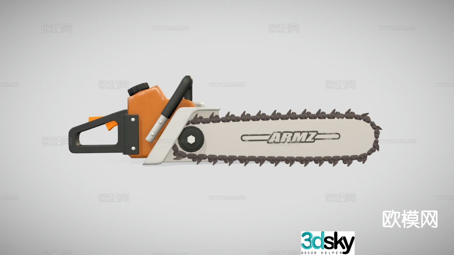 industrial equipment chainsaw chain saw 3d model