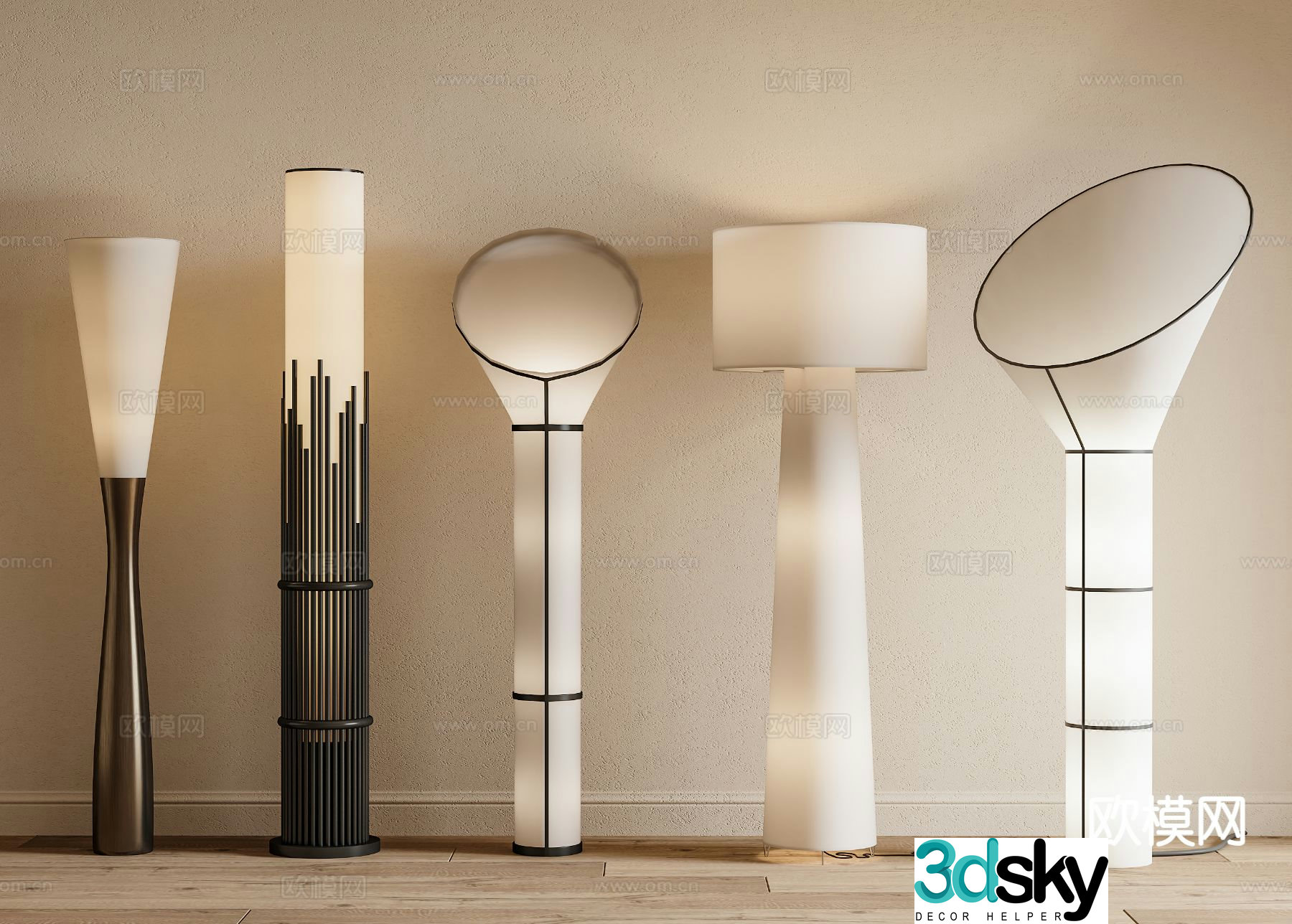 Floor lamp artistic floor lamp 3d model
