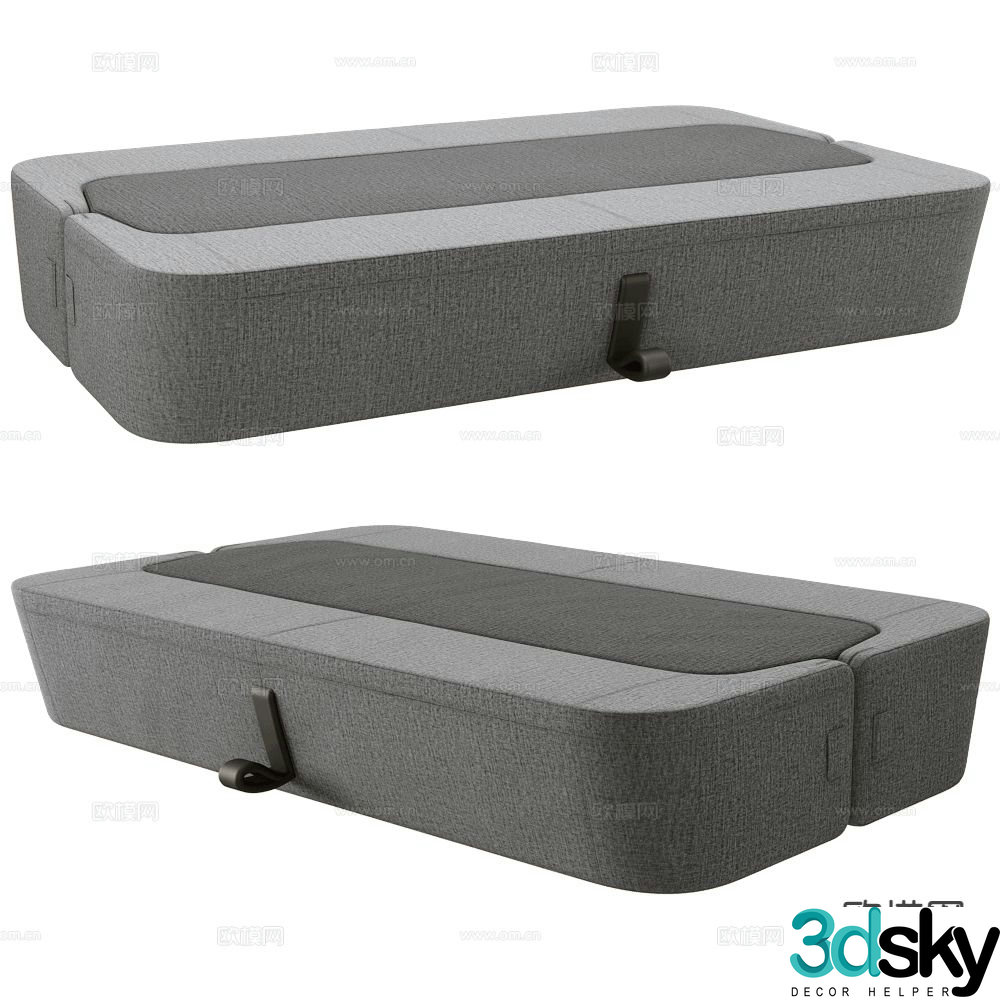Prostoria office sofa swivel sofa 3d model