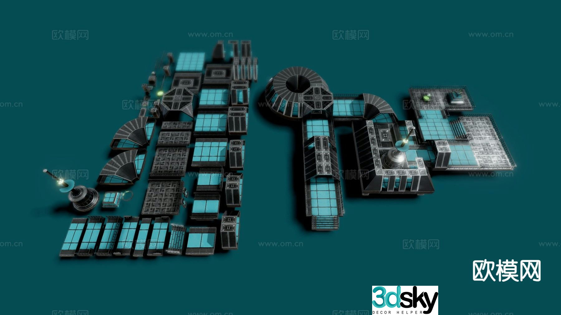 Industrial equipment machinery equipment 3d model