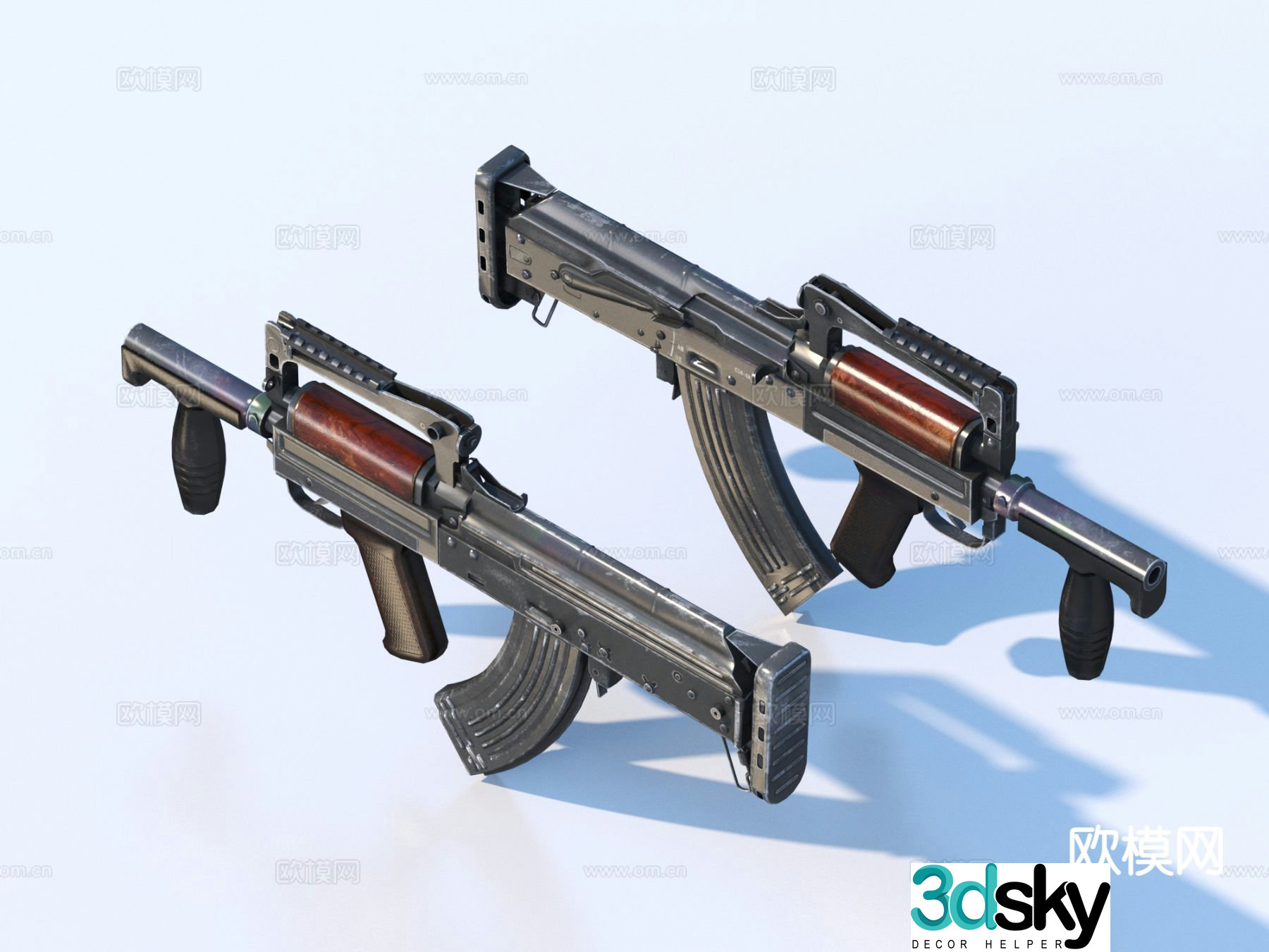 sniper rifle gun 3d model