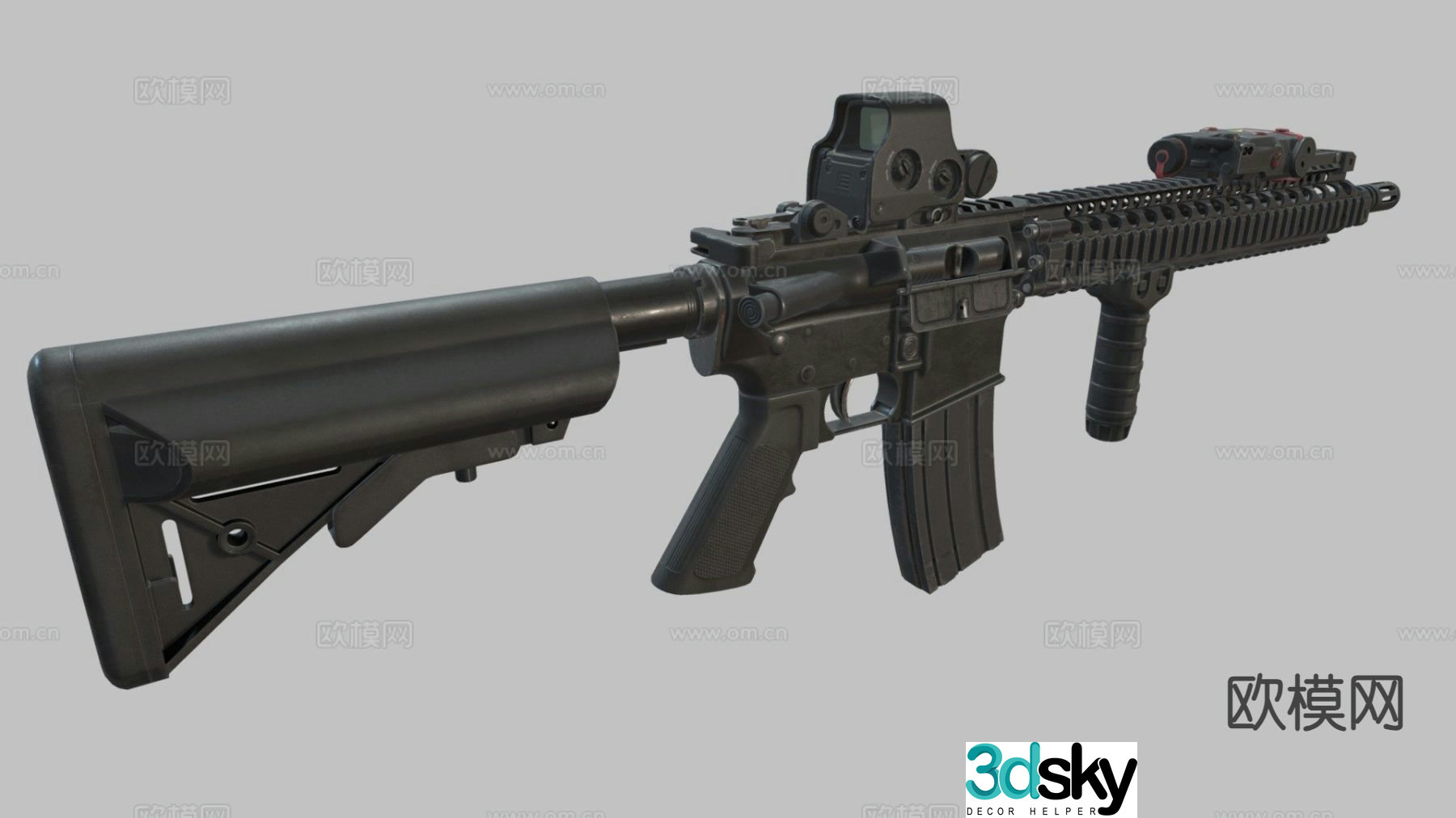 Modern M4A1 rifle 3d model