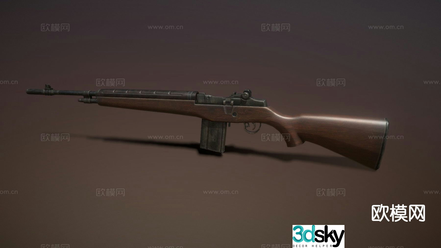 M-14 rifle 3d model