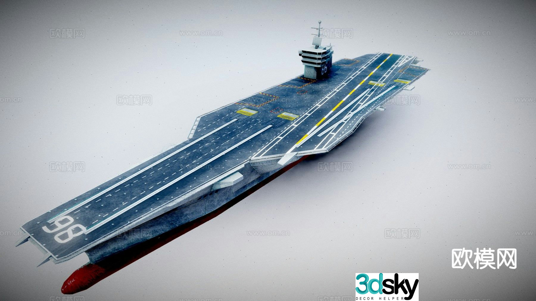 Nimitz aircraft carrier 3d model