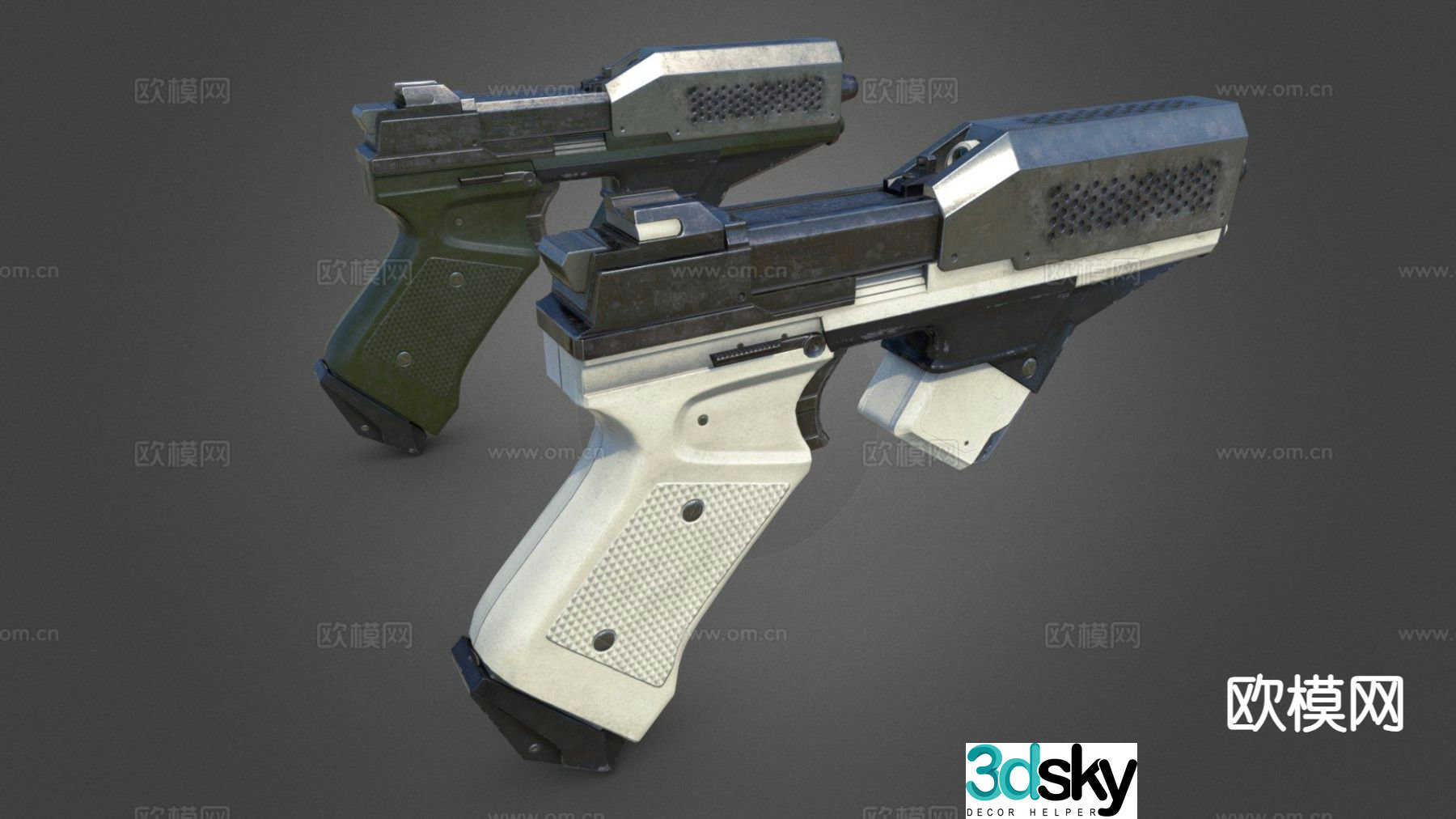 pistol weapon 3d model