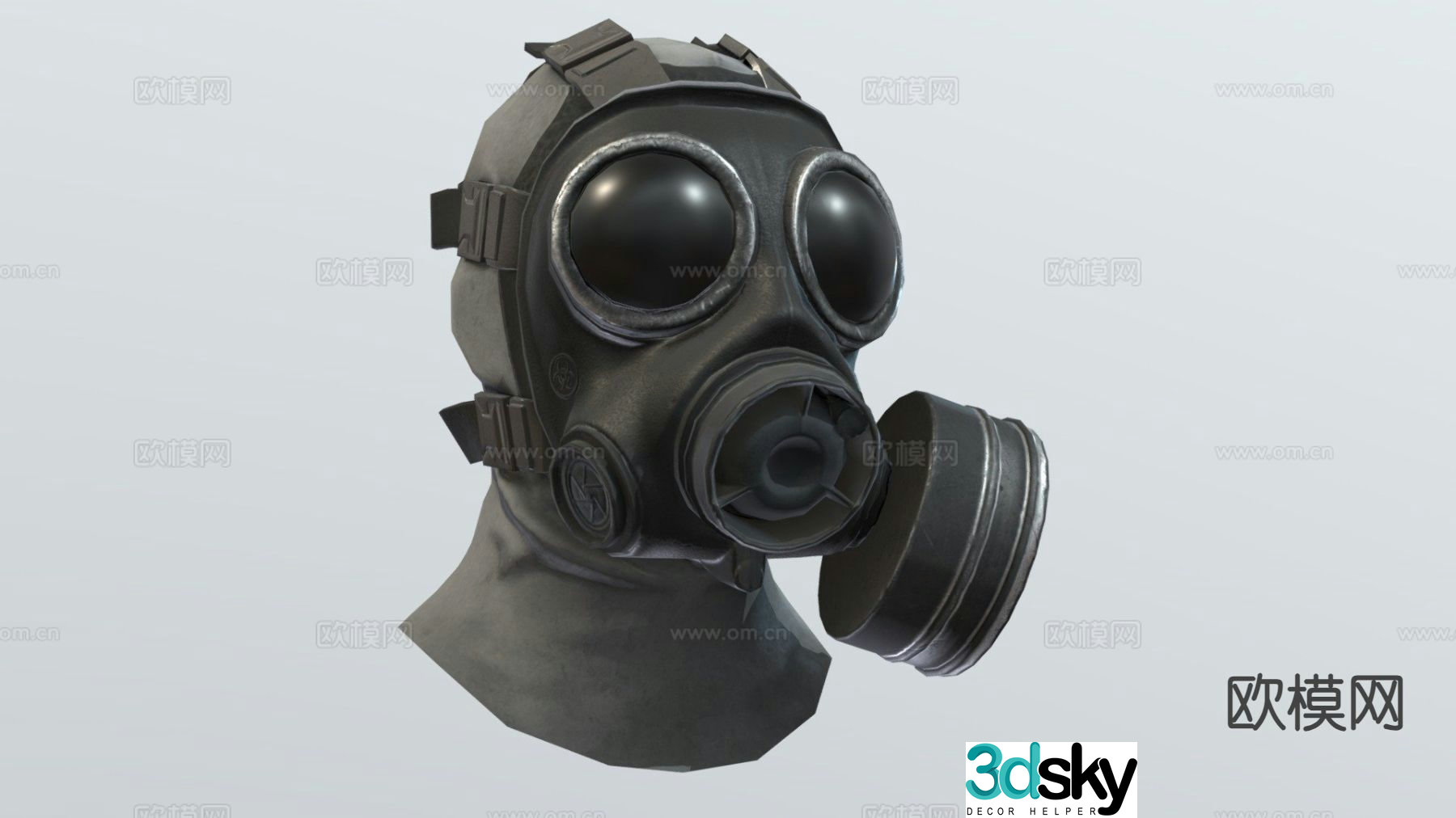 gas mask 3d model