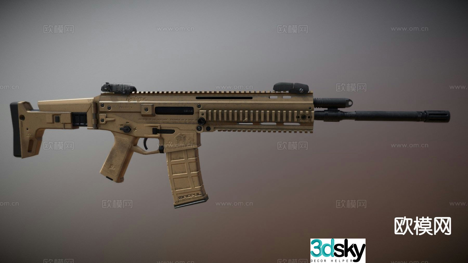 assault rifle 3d model