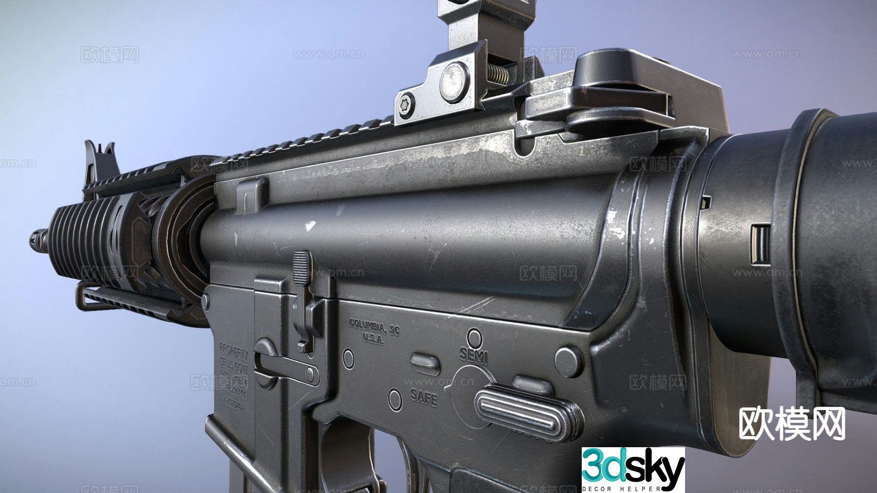 carbine 3d model