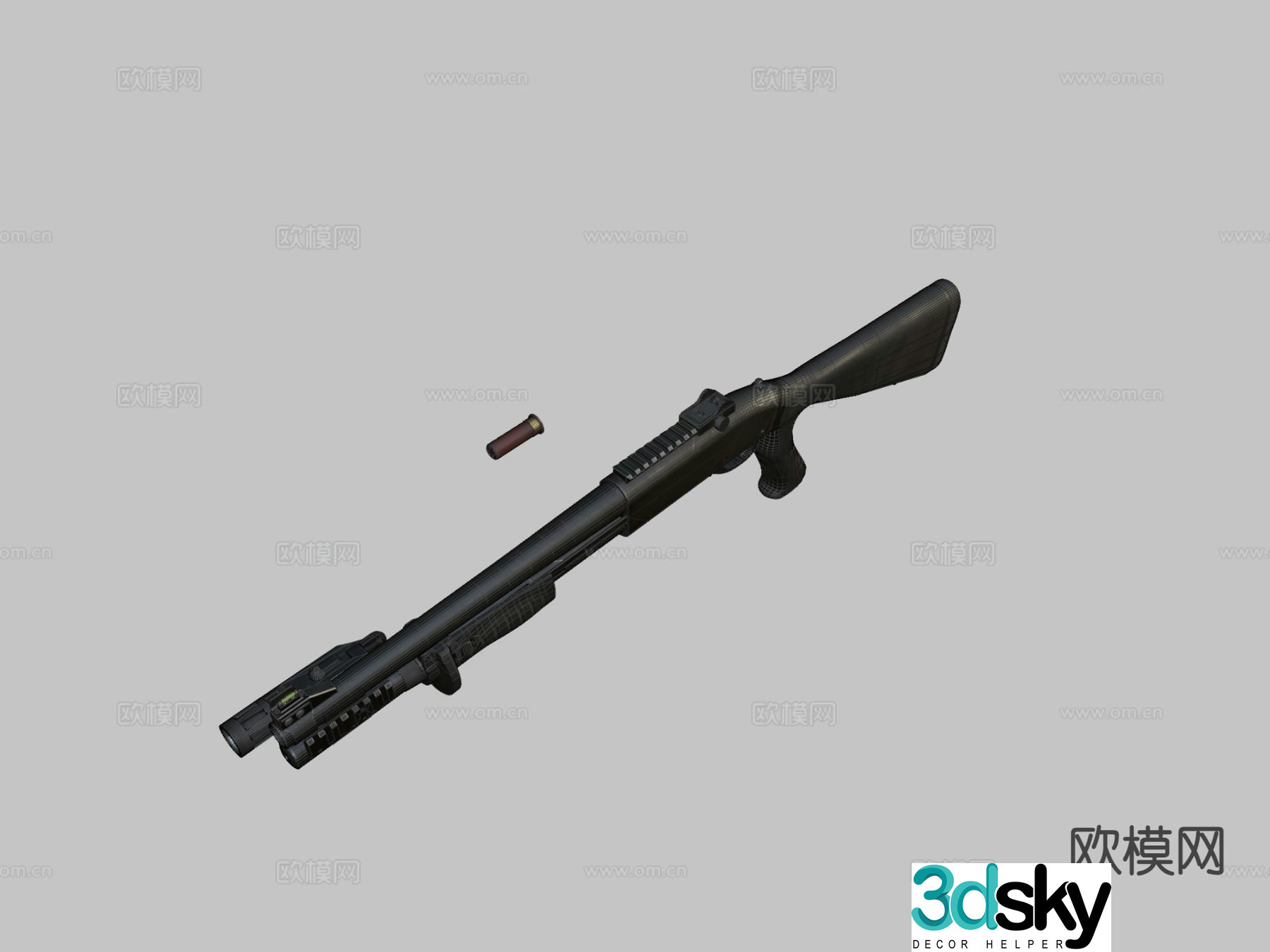 shotgun 3d model