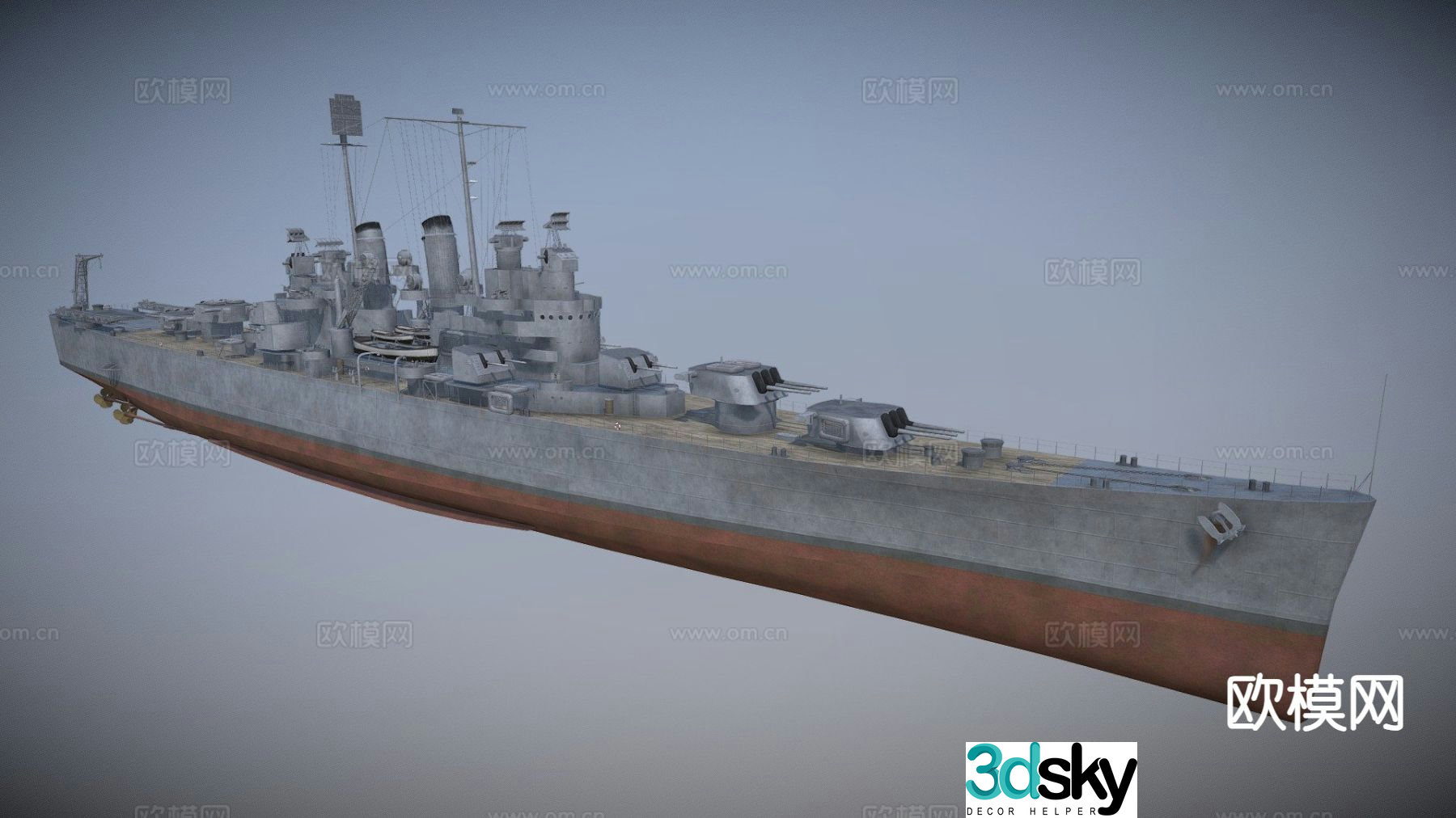 ship landing ship aircraft carrier 3d model