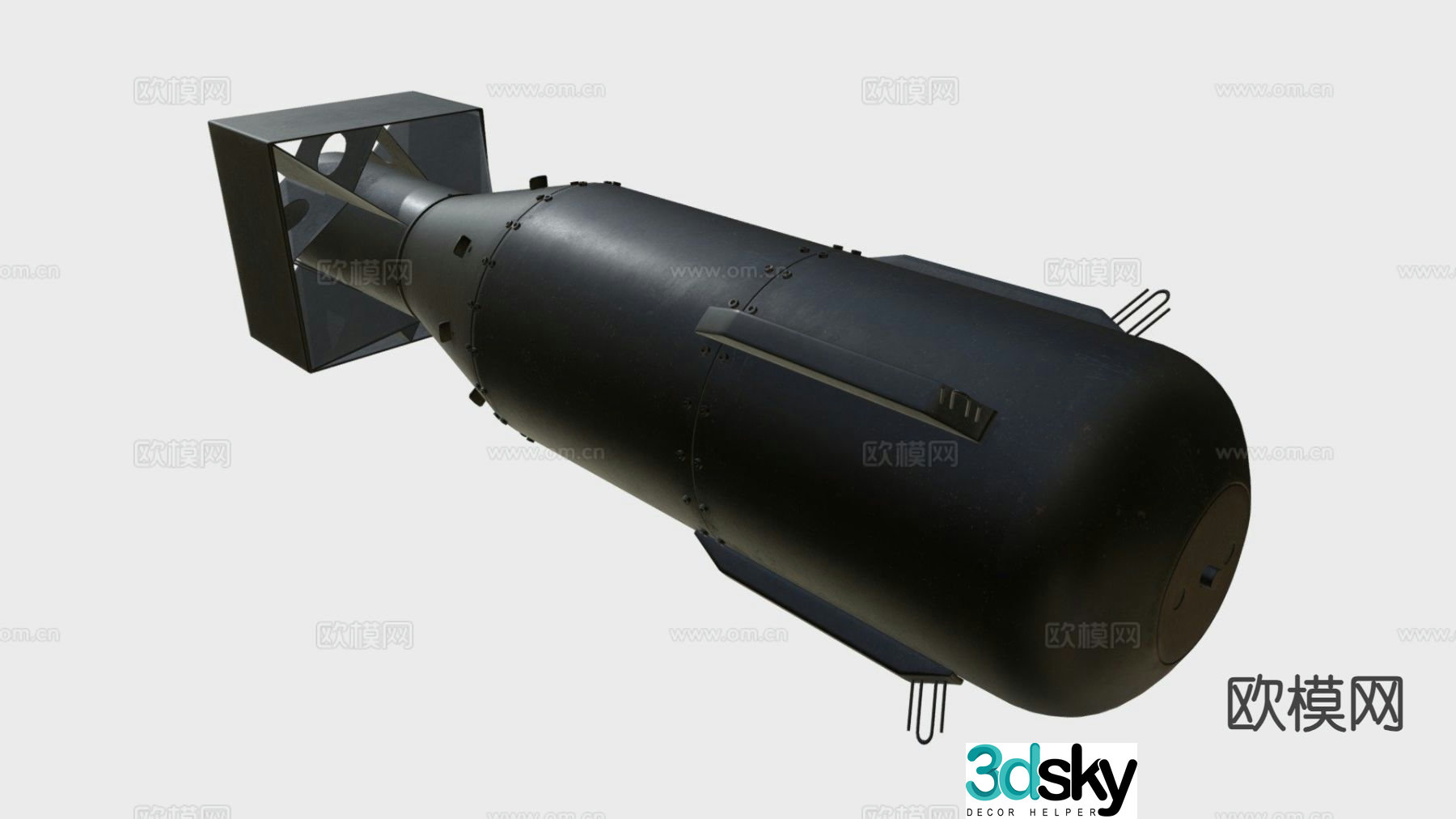 nuclear bomb nuclear weapon 3d model