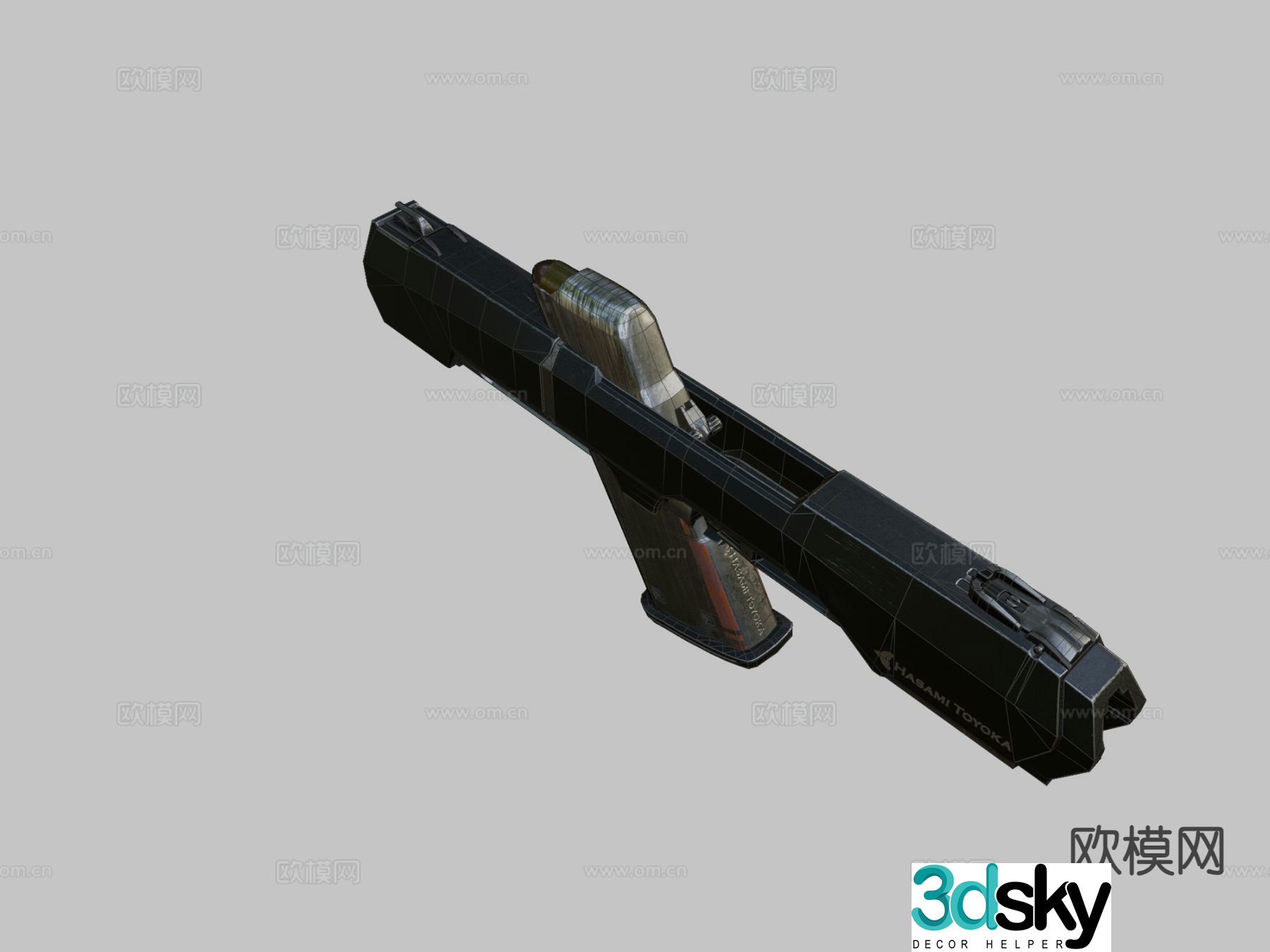 Modern laser weapon pistol 3d model