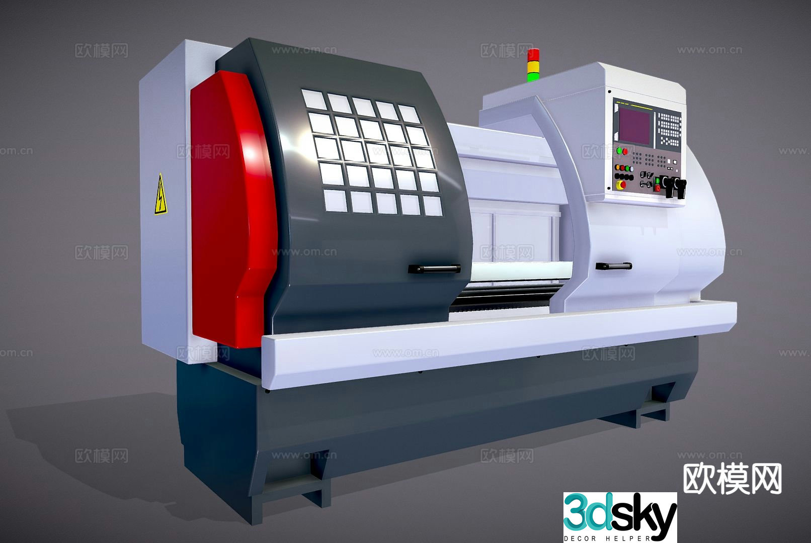 CNC machine tool industrial equipment 3d model